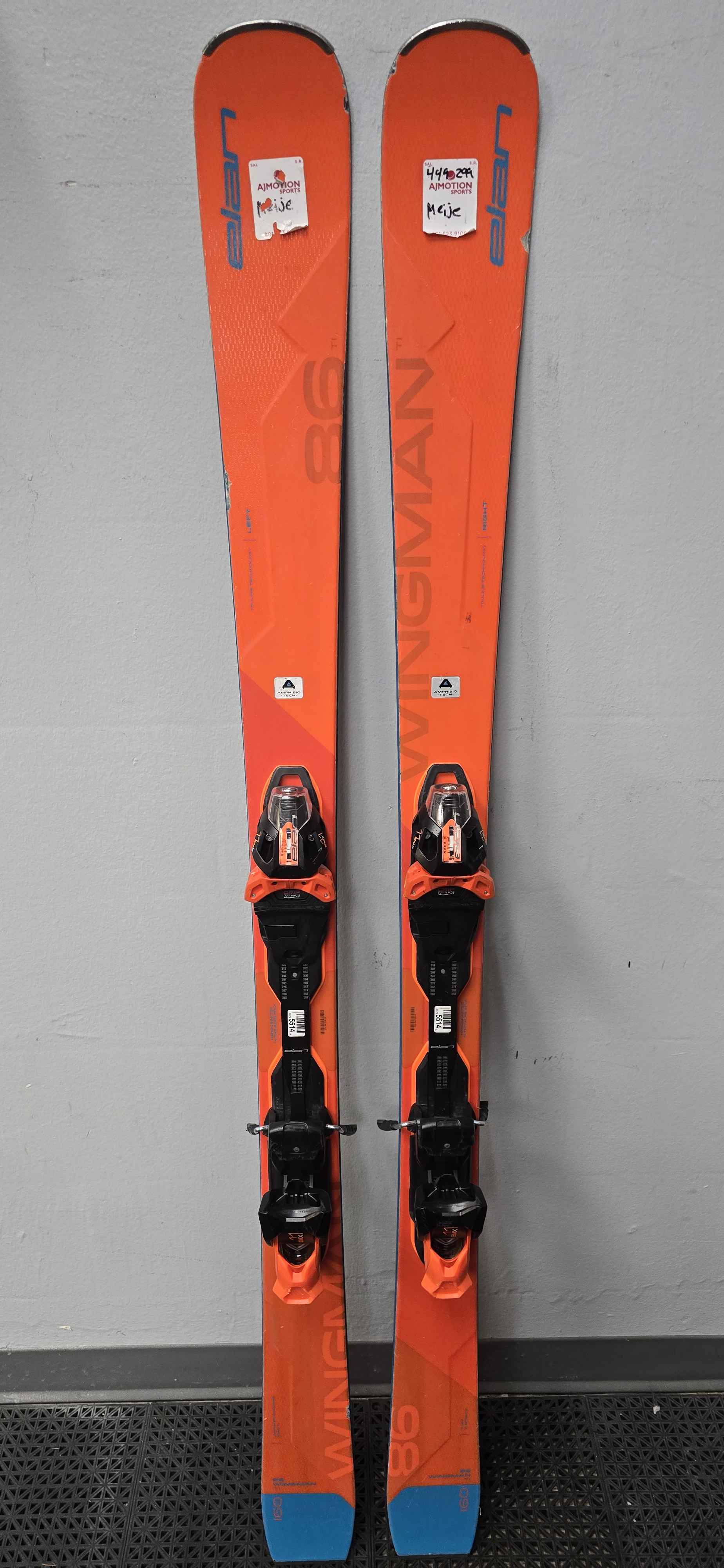 Used Elan Wingman 82 Ti 160cm W/ Elan EMX11 Adjustable bindings
