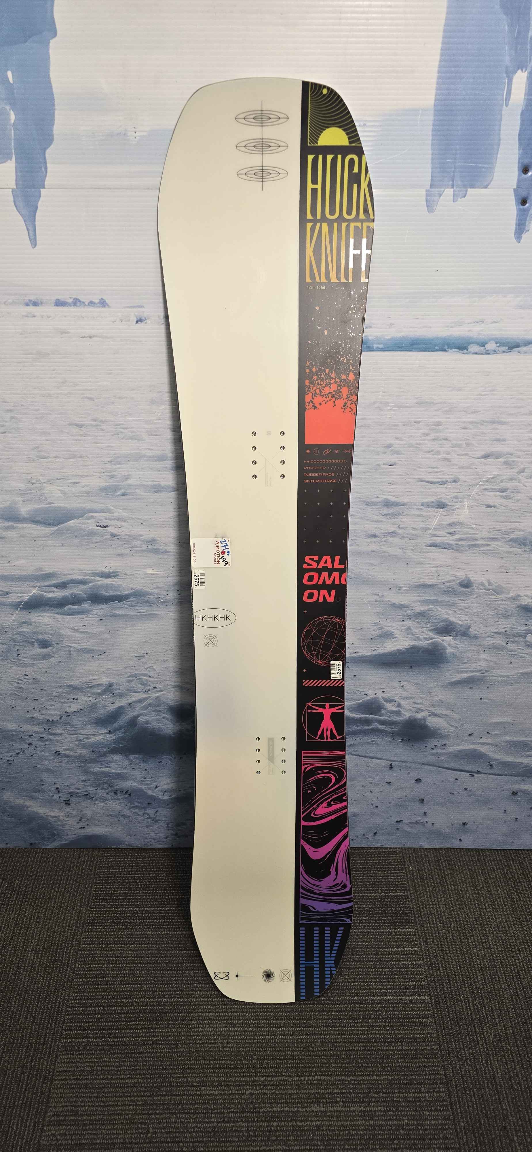 New Salomon Huck Knife Grom 140cm Snowboard