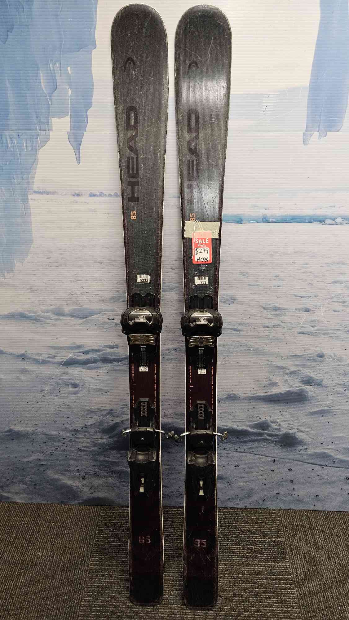 Used 2021 Head Kore 85 149cm Skis w/ Tyrolia Attack 11 Bindings
