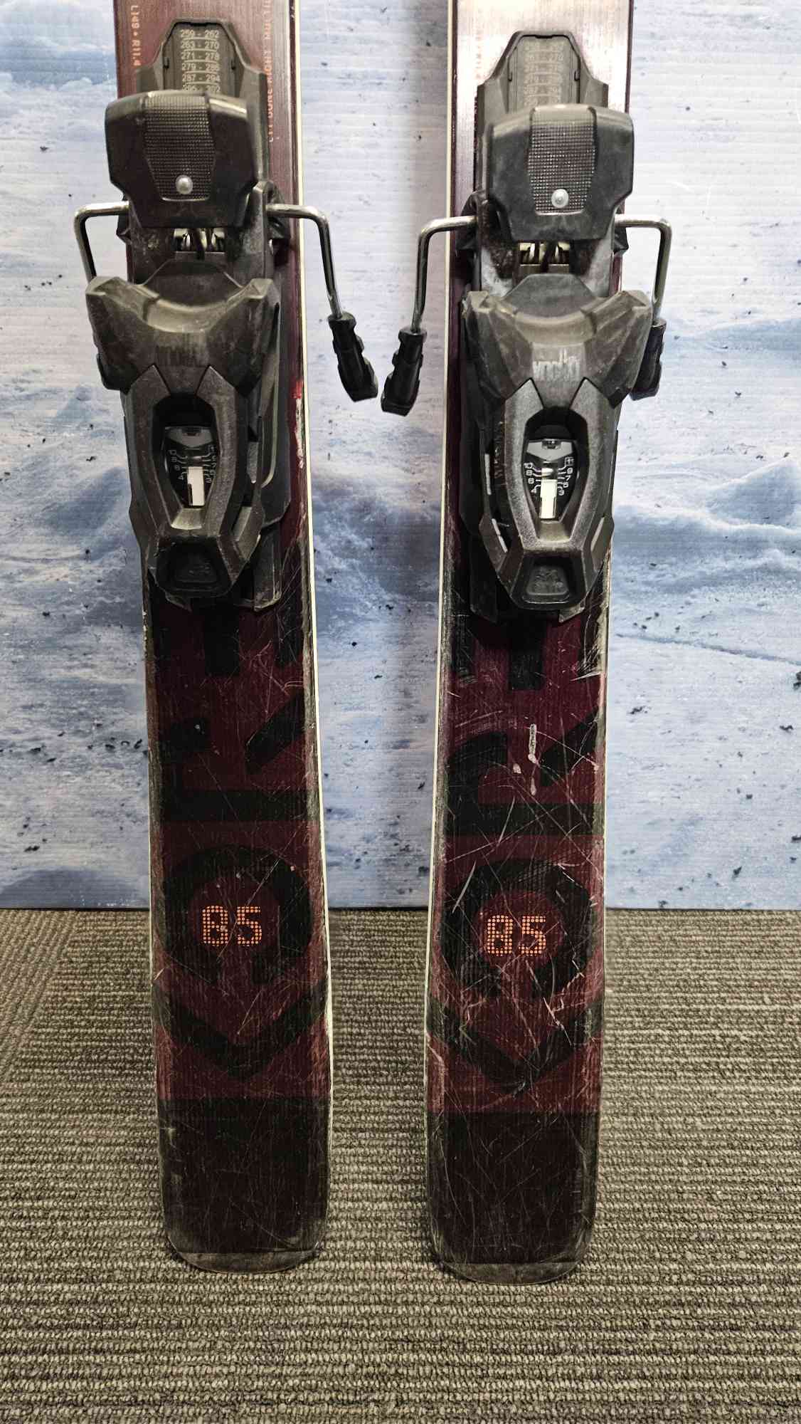 Used 2021 Head Kore 85 149cm Skis w/ Tyrolia Attack 11 Bindings