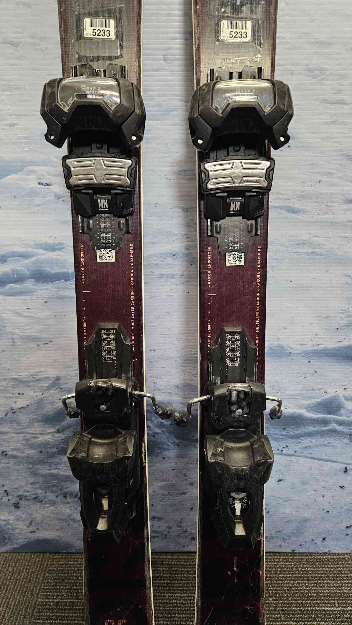 Used 2021 Head Kore 85 149cm Skis w/ Tyrolia Attack 11 Bindings