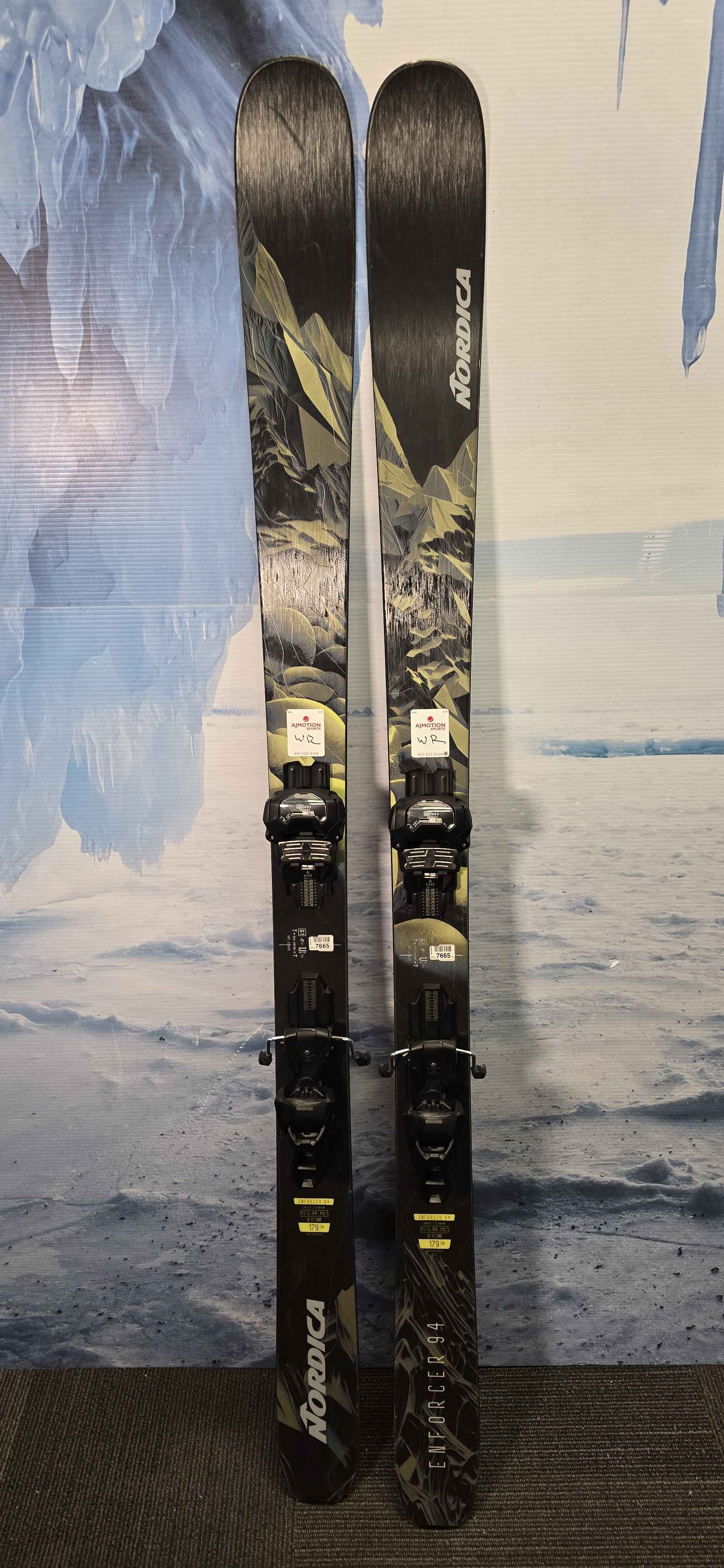 Lightly Used 2025 Nordica Enforcer 94 ski 179cm w/ Tyrolia Attack LYT 14 GW adjustable bindings