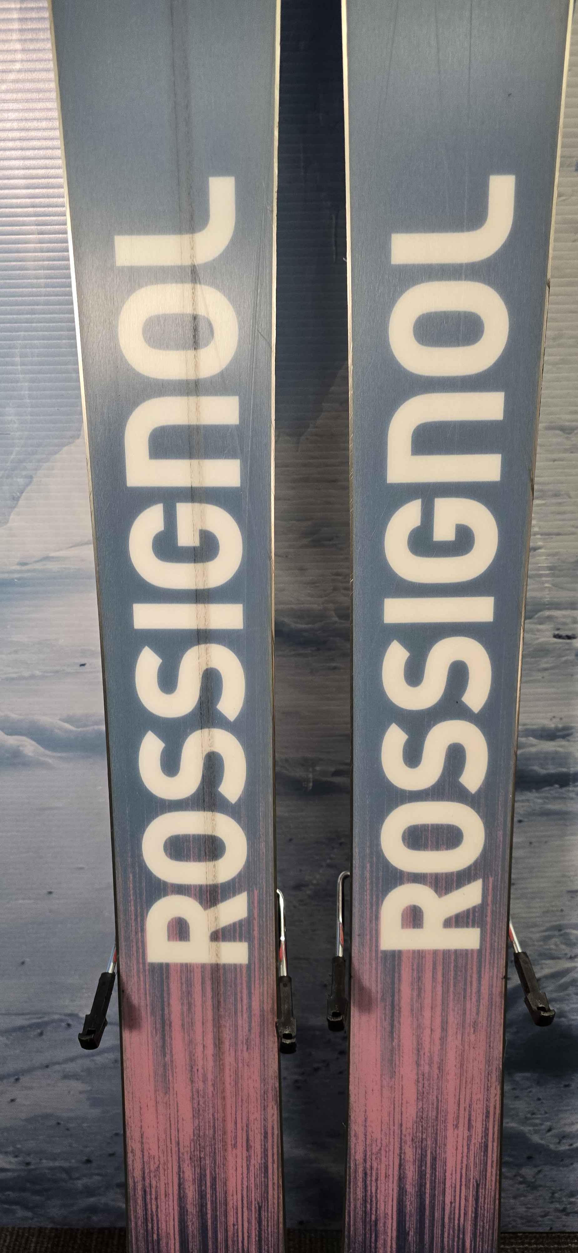 Lightly Used Rossignol Rallybird Soul 102 164cm Skis w/ Look NX 12 Bindings