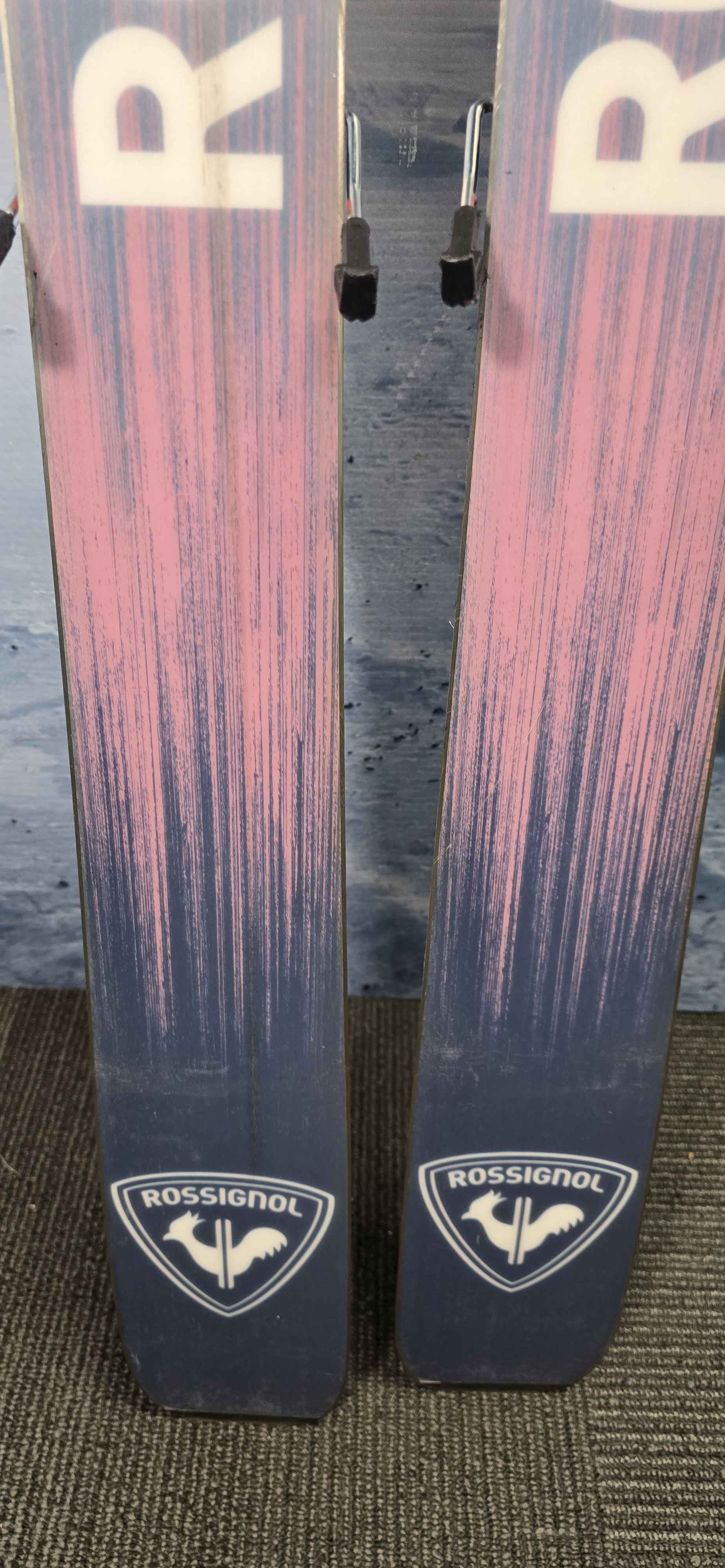 Lightly Used Rossignol Rallybird Soul 102 164cm Skis w/ Look NX 12 Bindings