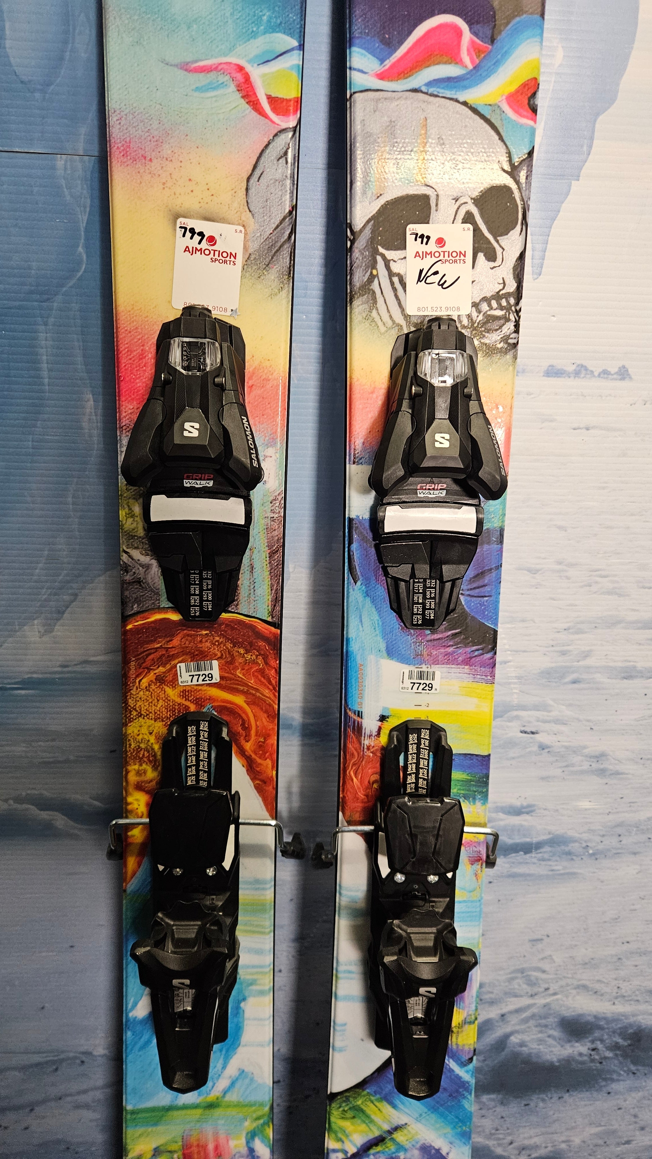 Used Atomic Bent Chetler 120 Skis - 184cm w/ Salomon Strive 13 Demo Binding