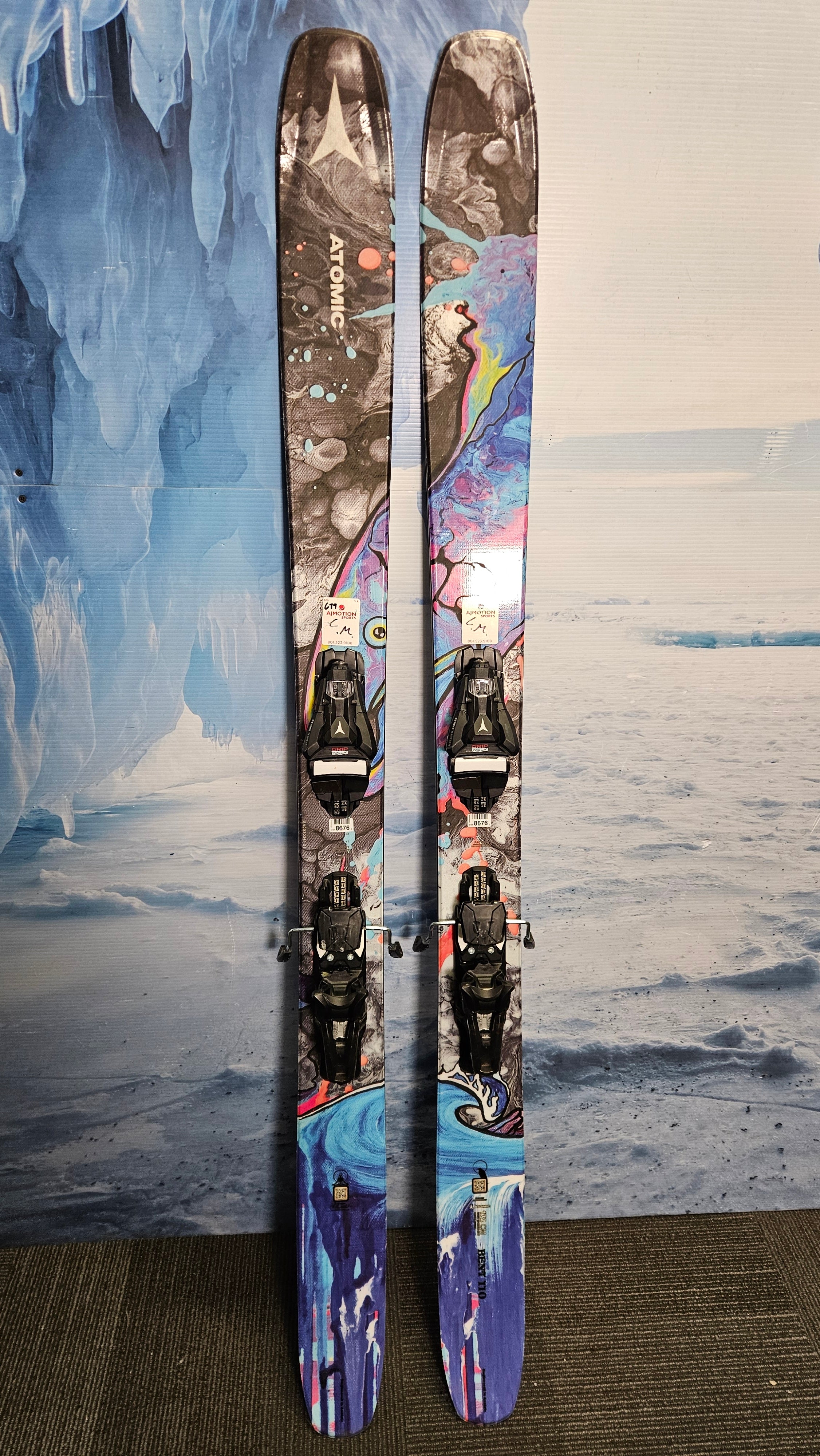 Used Atomic Bent Chetler 110 Skis - 172cm w/ Atomic Strive 13 Demo Binding