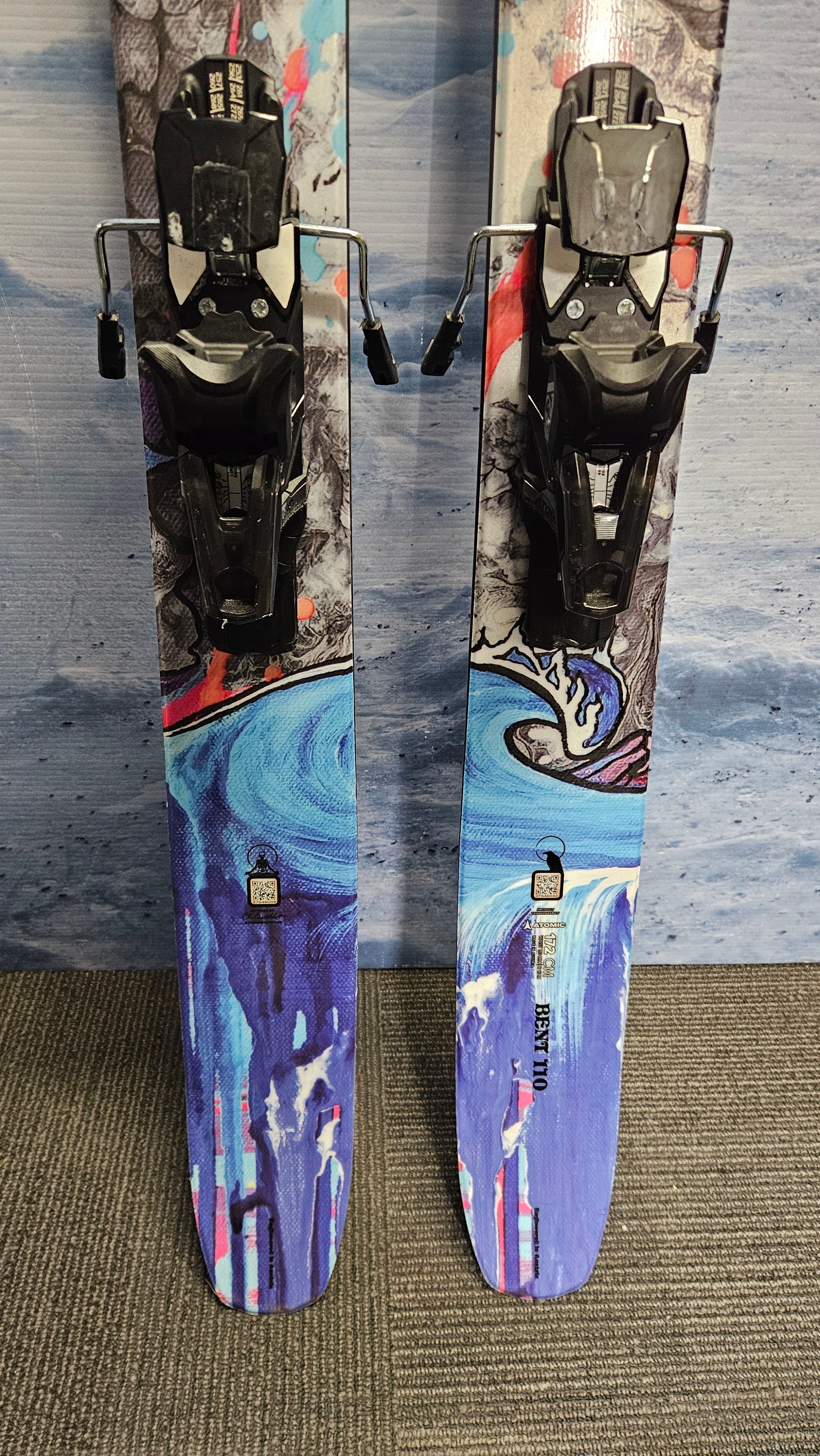 Used Atomic Bent Chetler 110 Skis - 172cm w/ Atomic Strive 13 Demo Binding