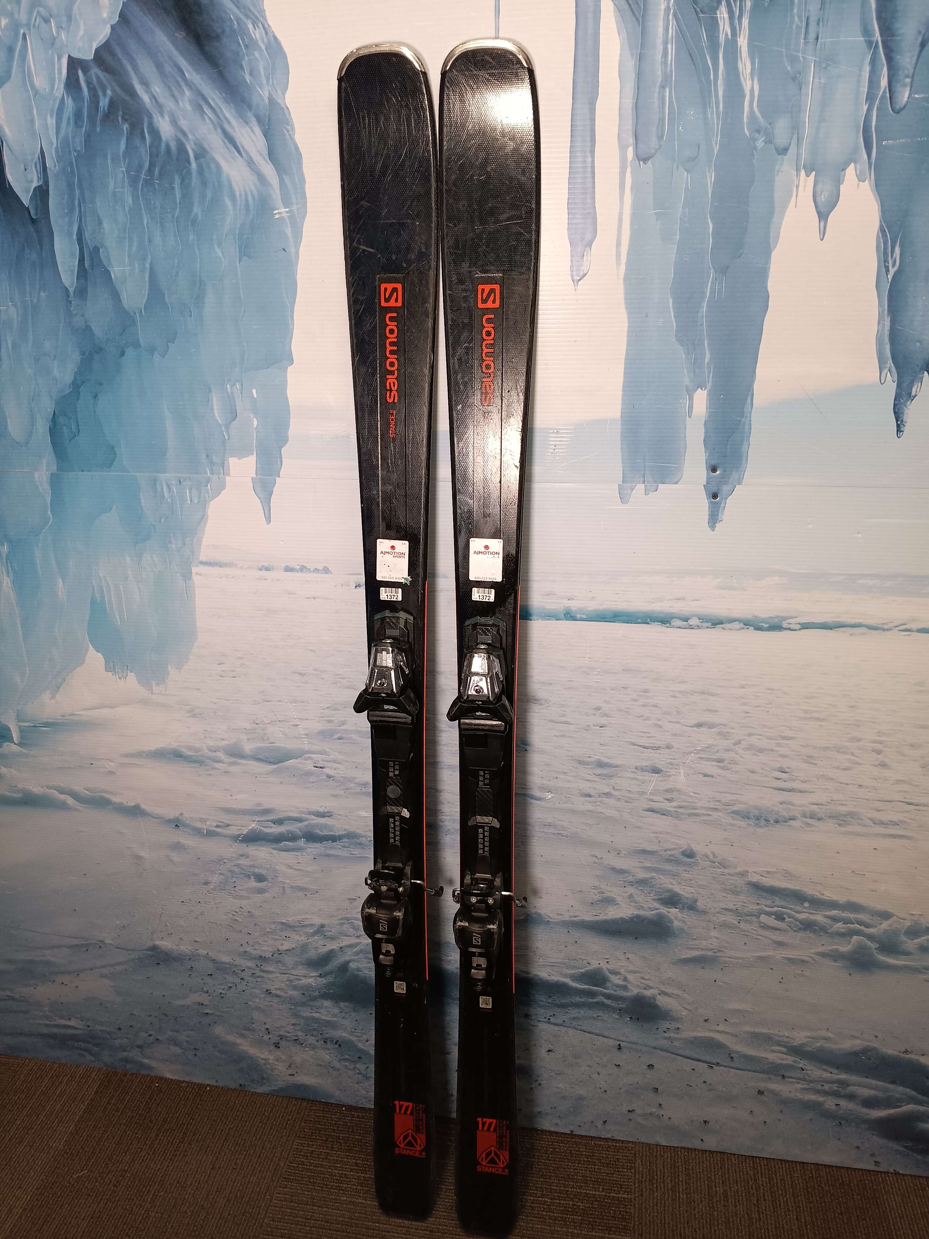 Used Salomon Stance 80 2022 Skis 177cm w/ Salomon M11 GW Bindings