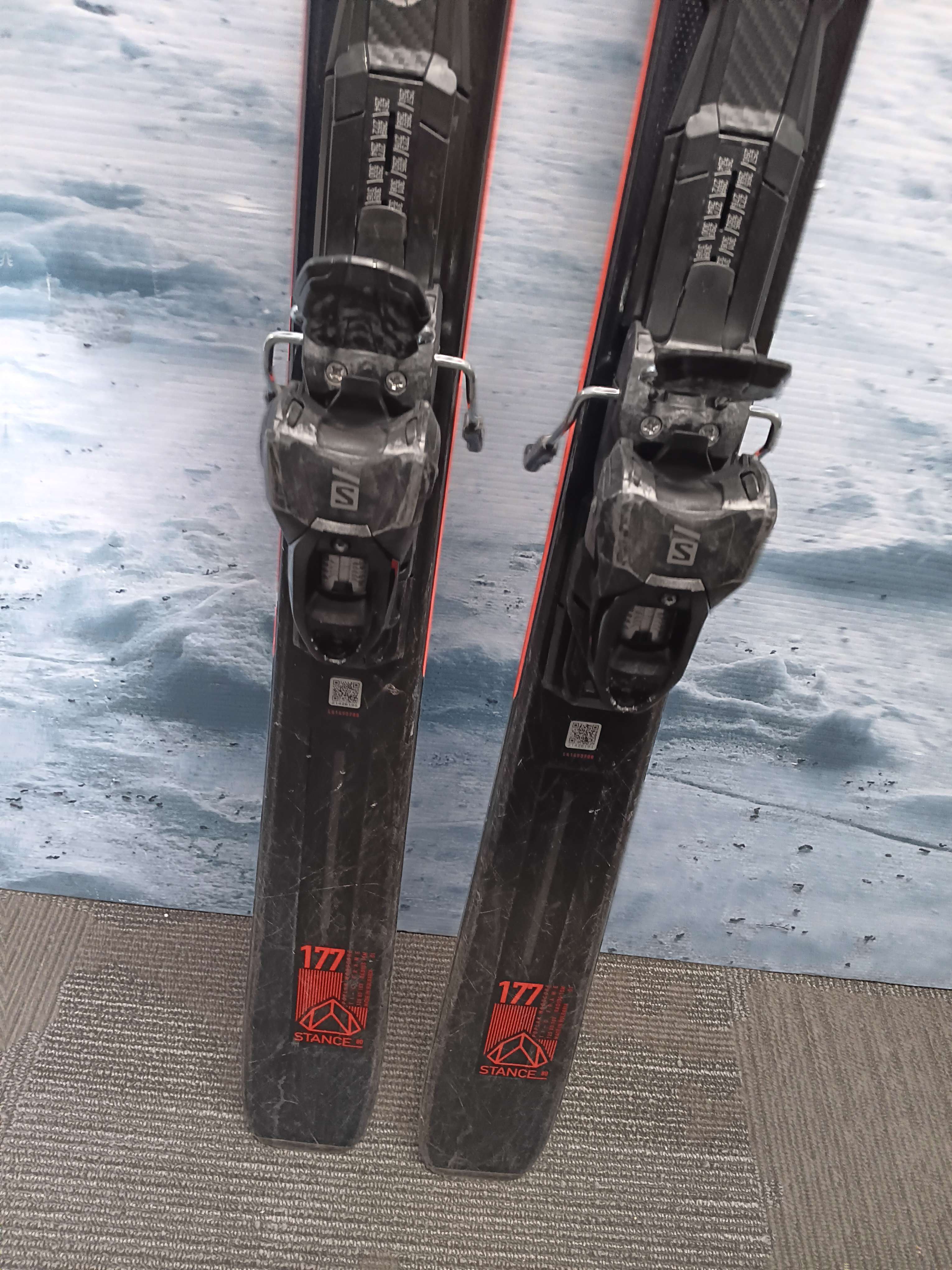 Used Salomon Stance 80 2022 Skis 177cm w/ Salomon M11 GW Bindings