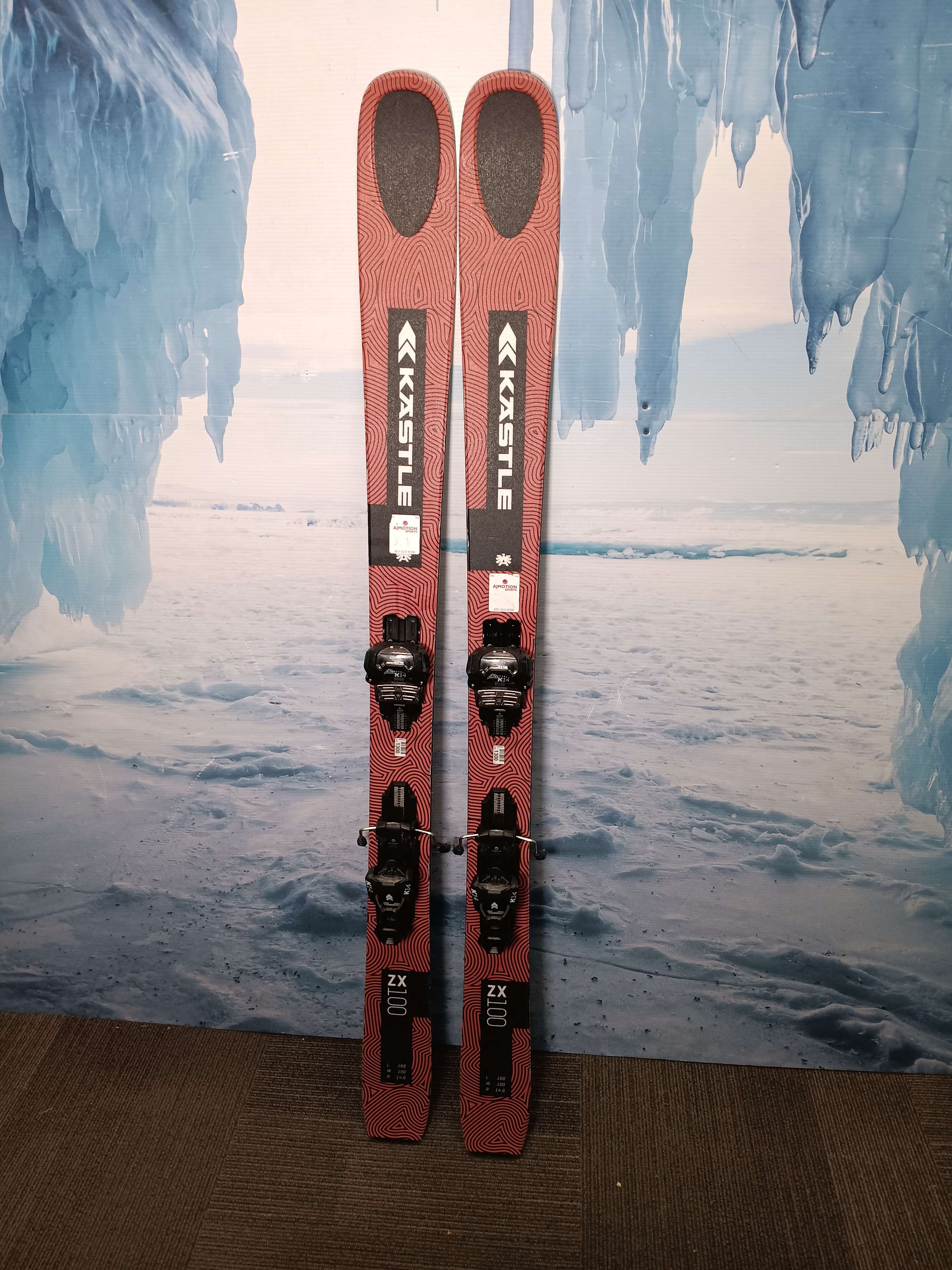 Used Kastle ZX100 2024 Skis 168cm w/ Tyrolia Attack 14 Demo Bindings