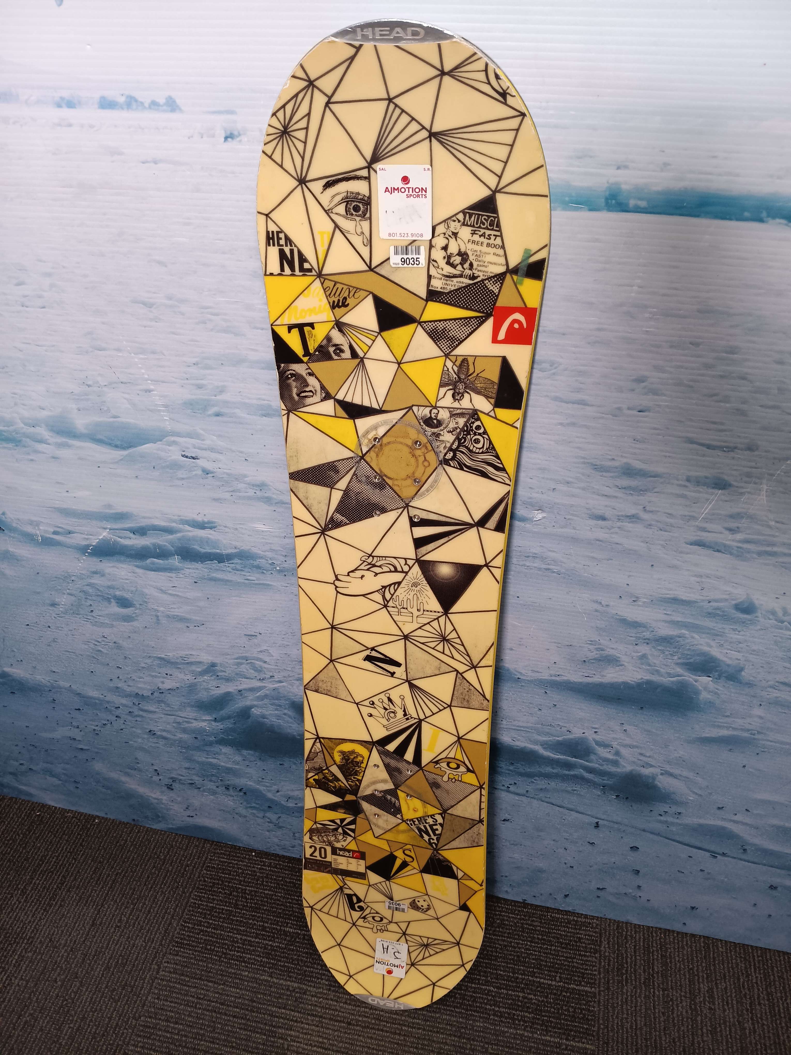 Heavily Used Head Tribute JR R 120cm Snowboard