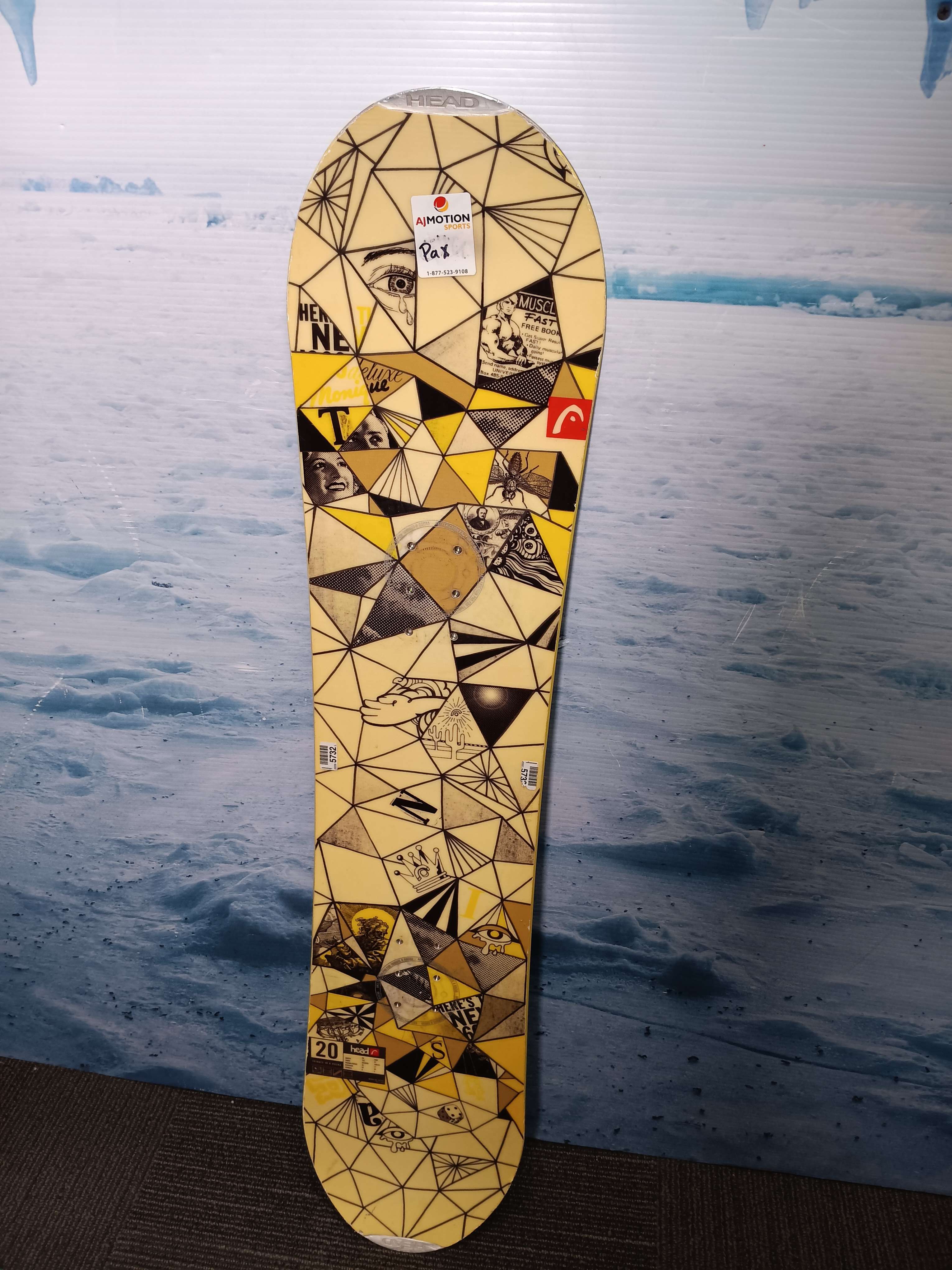 Heavily Used Head Tribute JR R 120cm Snowboard