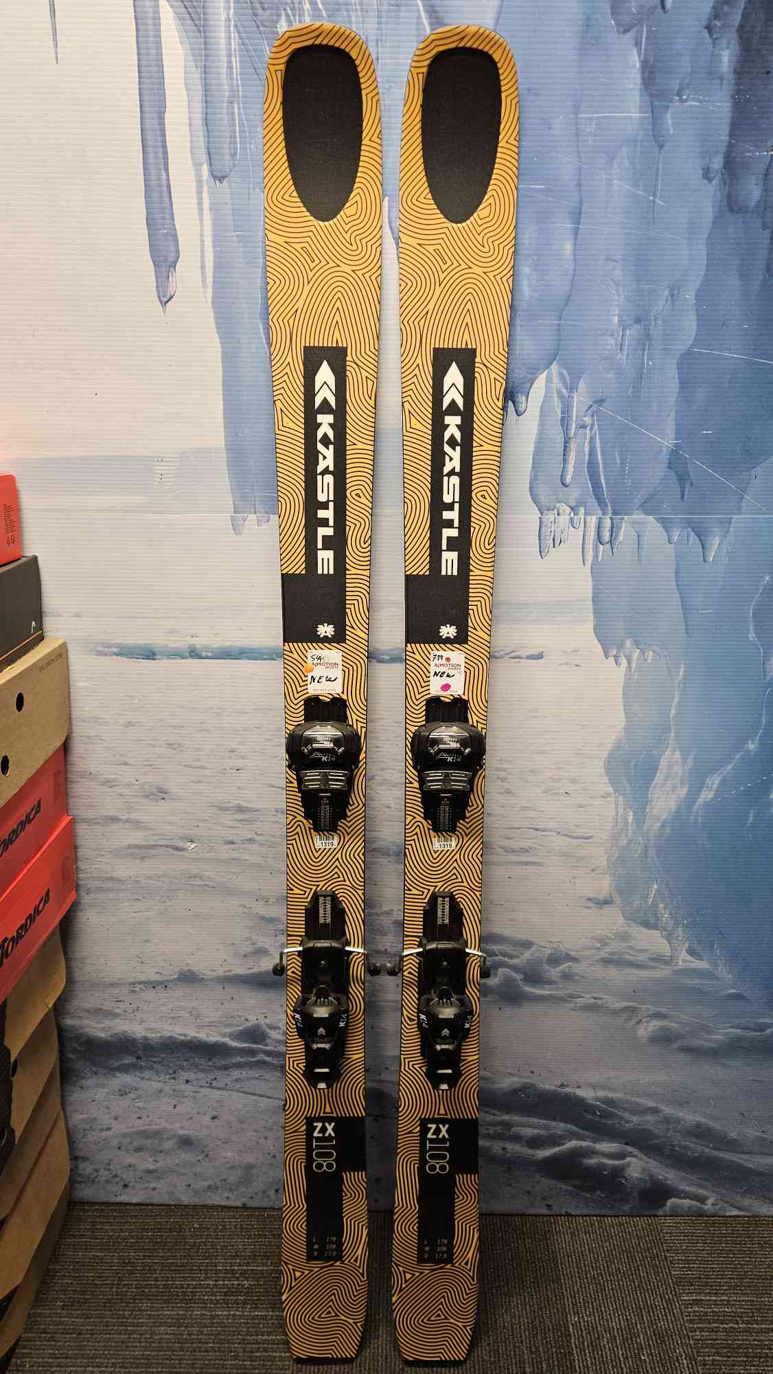 New Kastle ZX 108 Skis - 179cm w/ Tyrolia Attack 14 Demo Binding