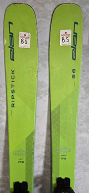 Heavily Used Elan Ripstick 96 172cm Skis w/ Tyrolla Attack 13 Adjustable Bindings