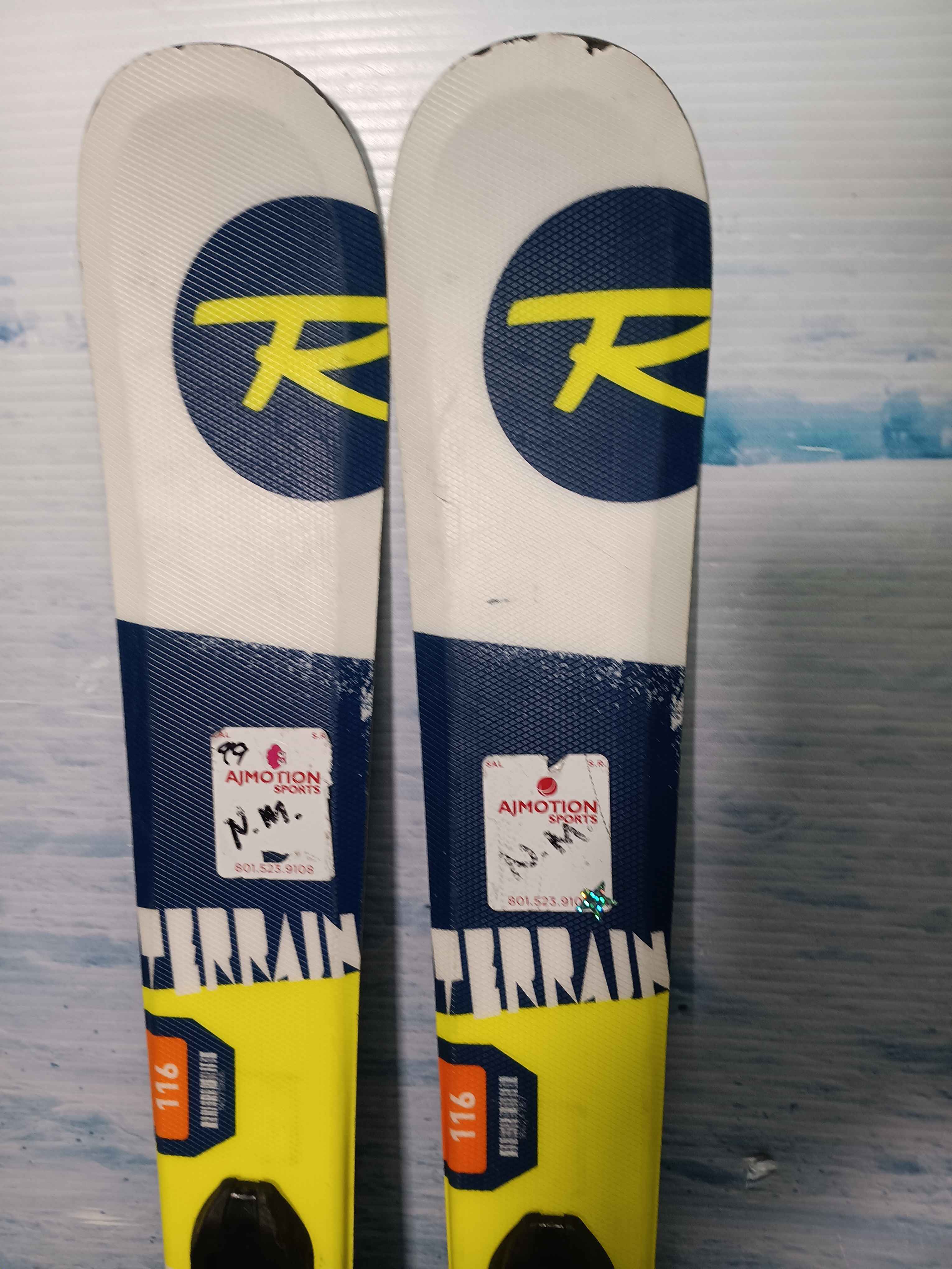 Used  Rossignol Terrain 74 Youth Kids Ski w/ Look Kid X Demo Bindings - 116CM