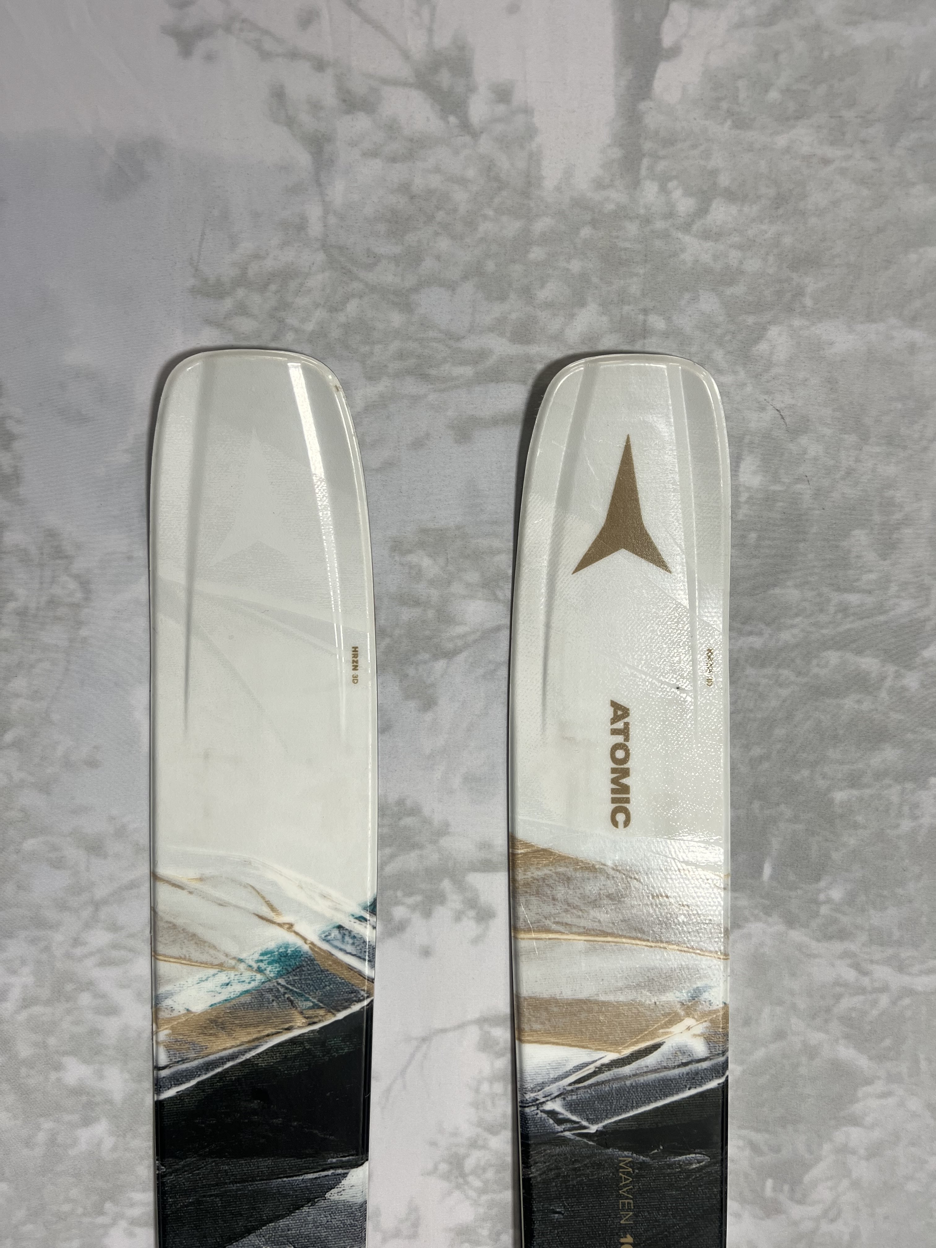 Lightly used 2025 Women's Atomic Maven 103 CTI Skis -162cm w/ Salomon Strive 11 Demo Binding