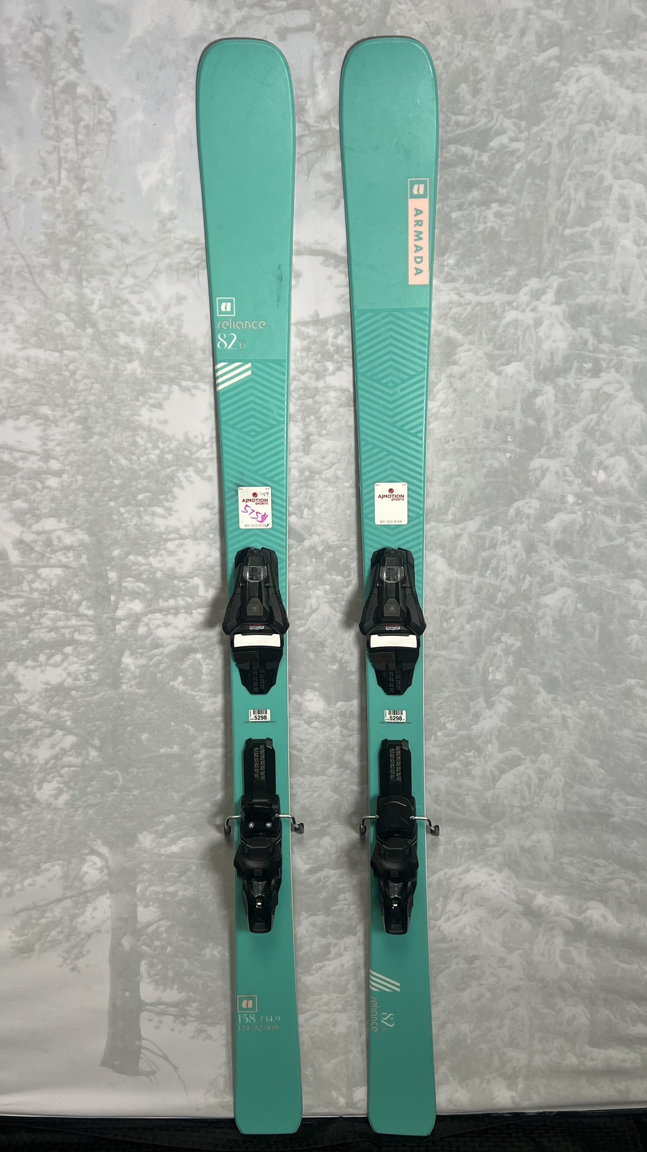 Lightly Used 2025 Armada Reliance 82 TI Skis 158cm w/ Aramda Strive 11 GW Binding