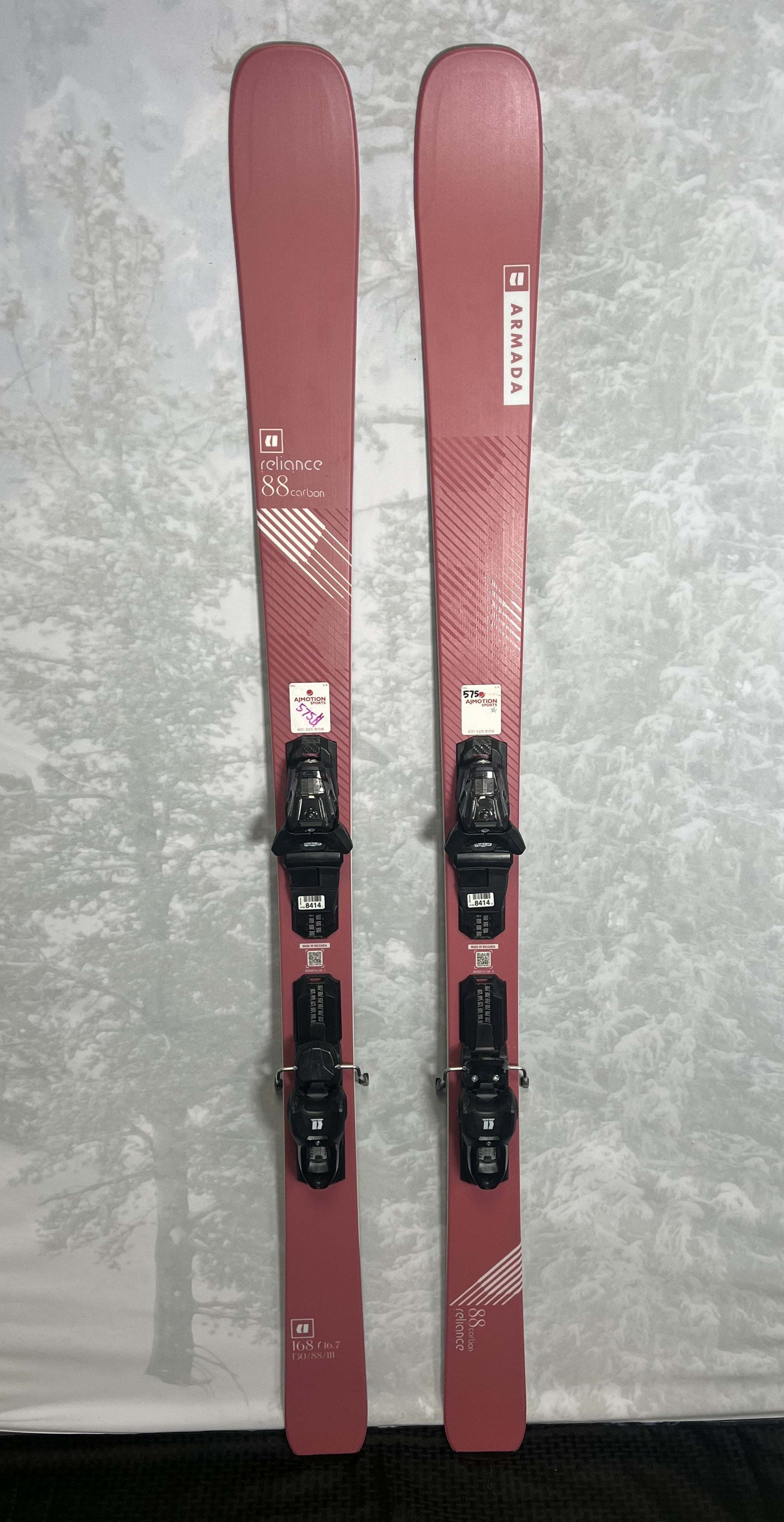 Lightly Used 2025 Armada Reliance 88 C Skis 168cm w/ Atomic 10 GW Binding