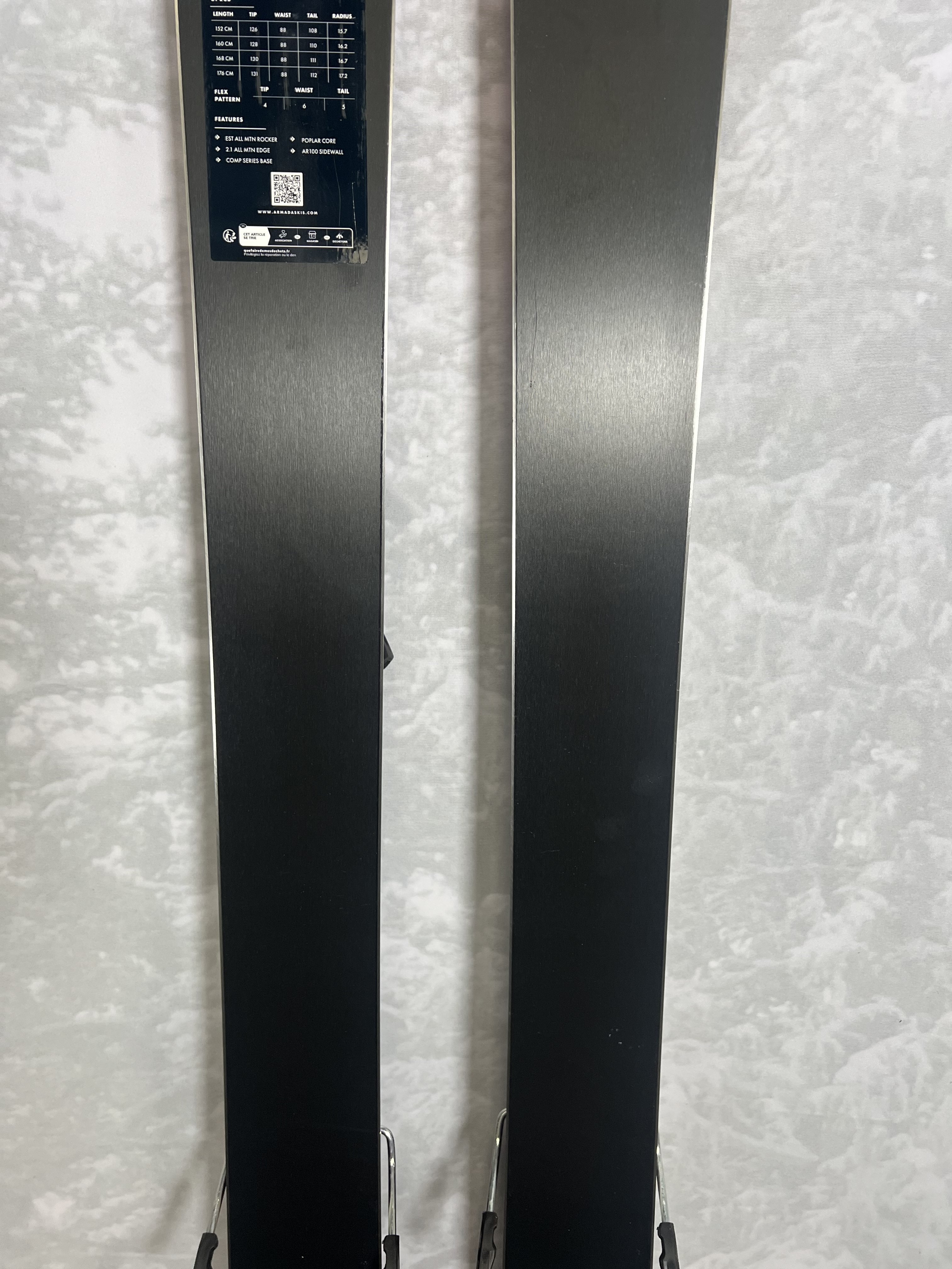 Lightly Used 2025 Armada Reliance 88 C Skis 168cm w/ Atomic 10 GW Binding