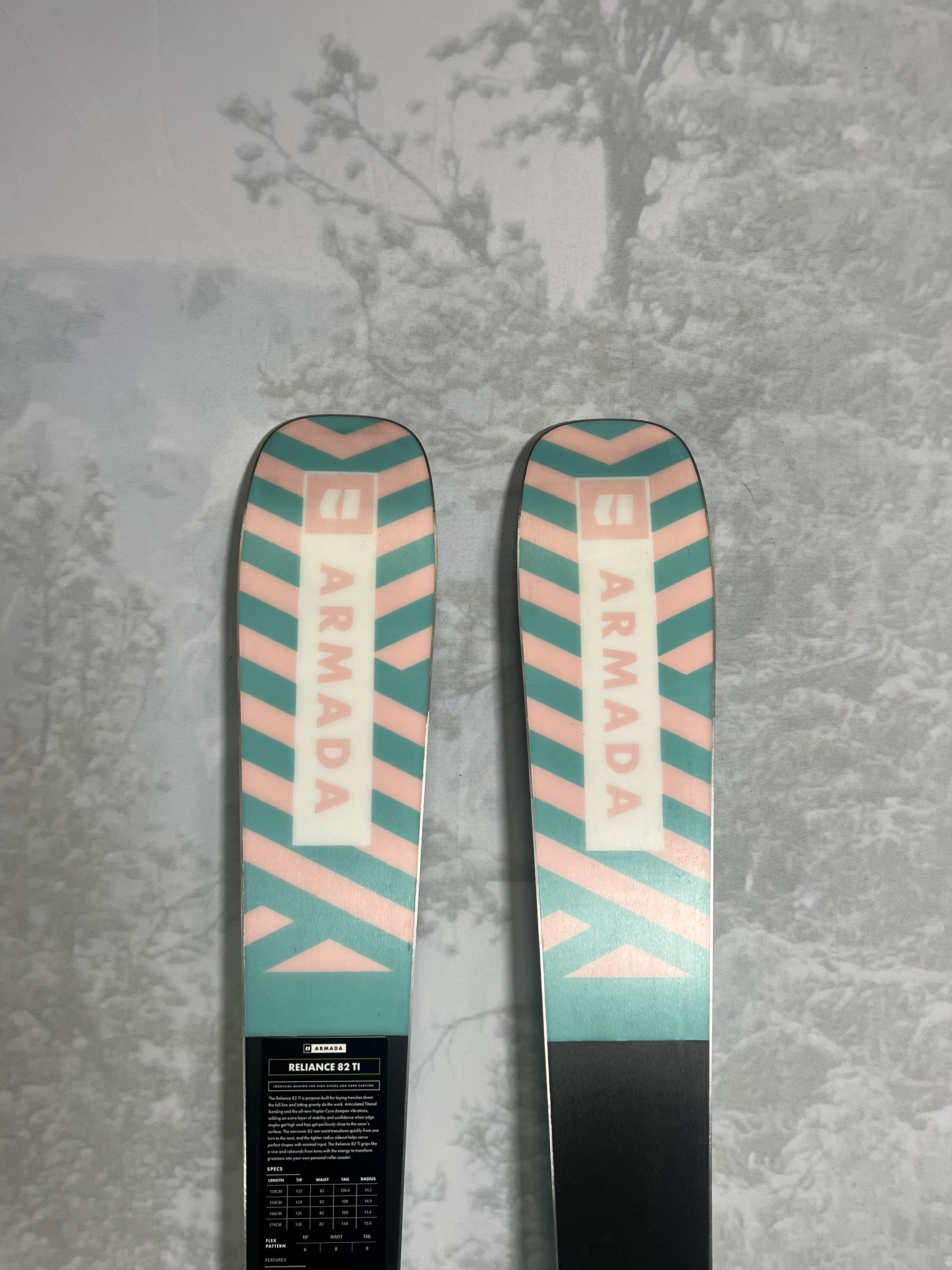 Lightly Used 2025 Armada Reliance 82 TI Skis 166cm w/ Aramda Strive 11 GW Binding