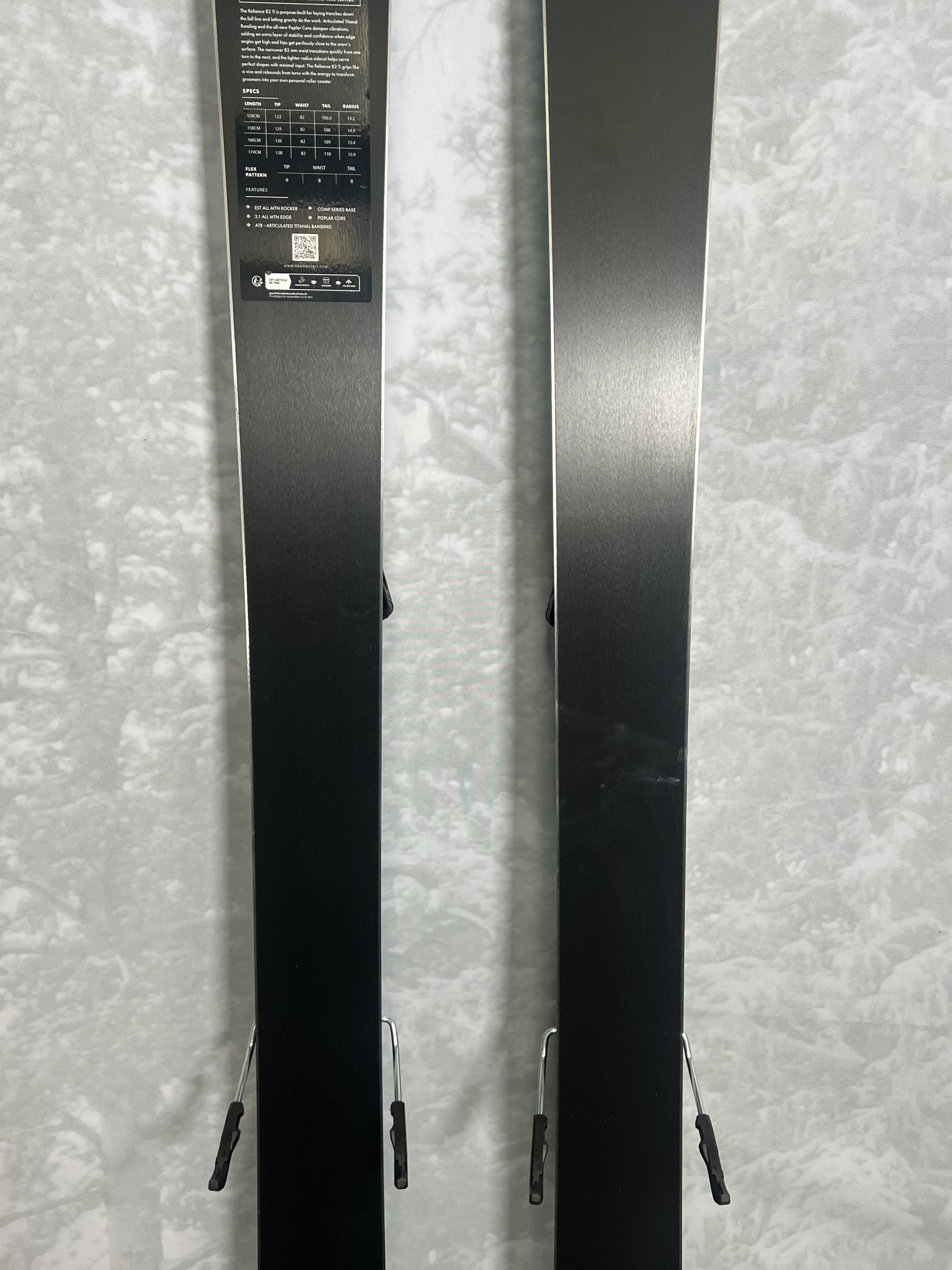 Lightly Used 2025 Armada Reliance 82 TI Skis 166cm w/ Aramda Strive 11 GW Binding