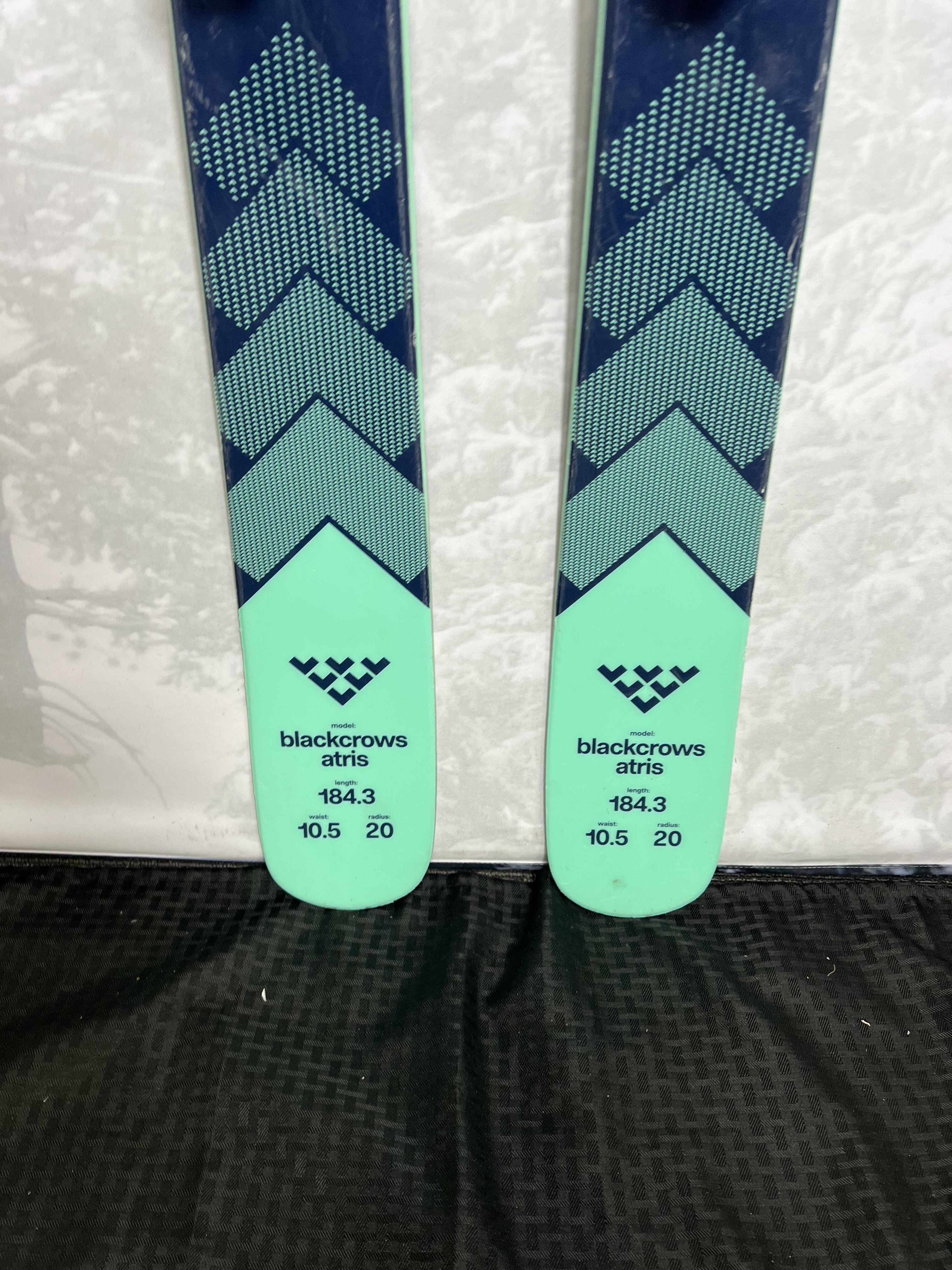Heavily Used 2025 Black Crow Atris 184cm Ski w/ Tyrolia Attack LYT 13 GW Bindings