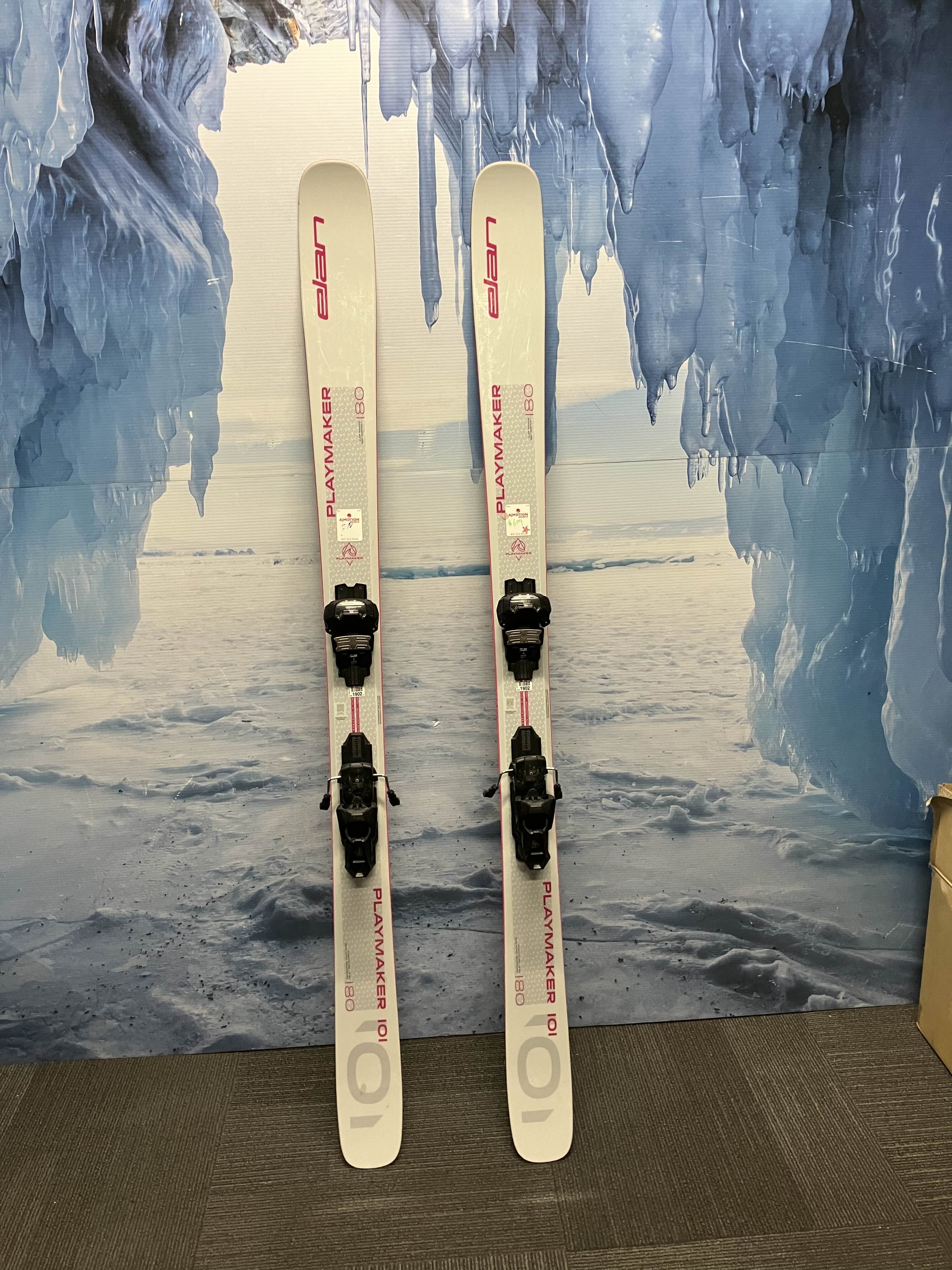 Used Elan Playmaker 101 188cm Skis w/ Tyrolla Attack 14 Demo Binding