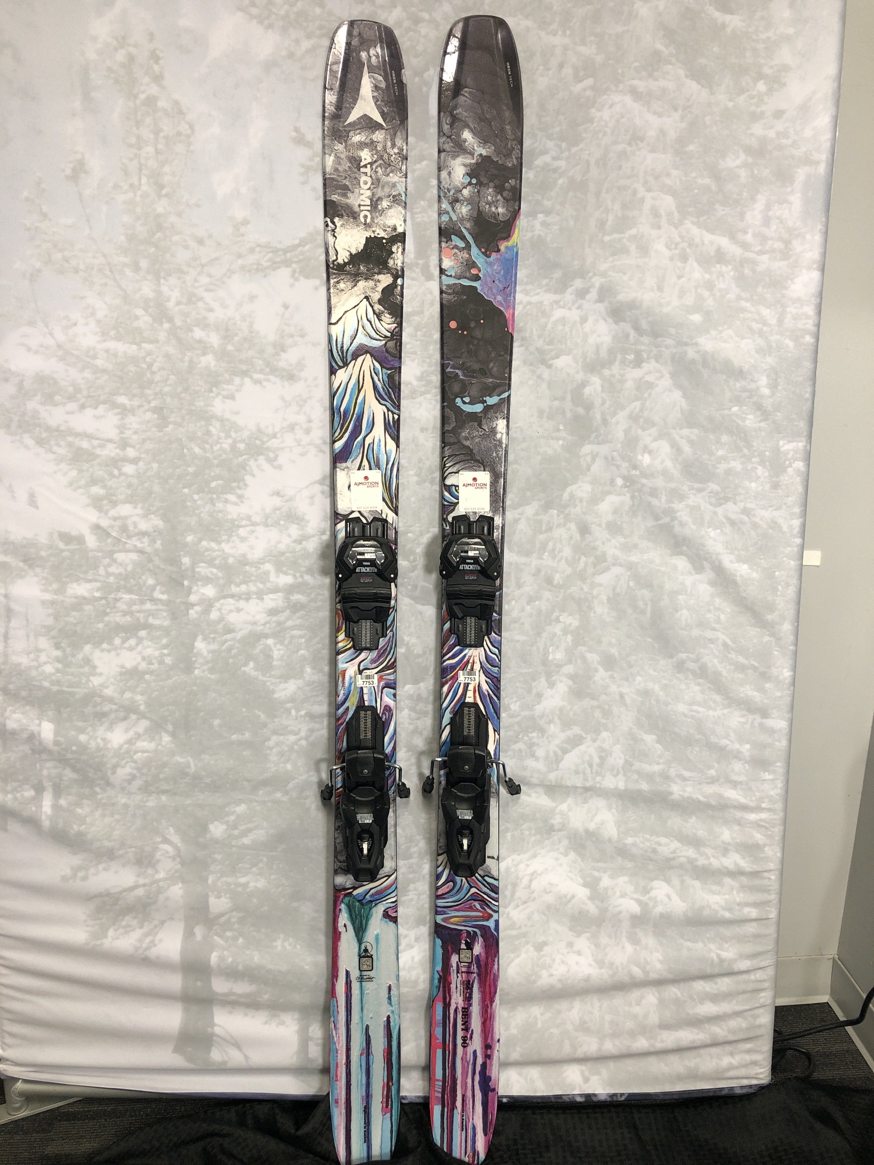 Lightly Used 2025 Atomic Bent Chetler 90 Skis - 166cm w/ Tyrolia Attack LYT 11 GW binding.