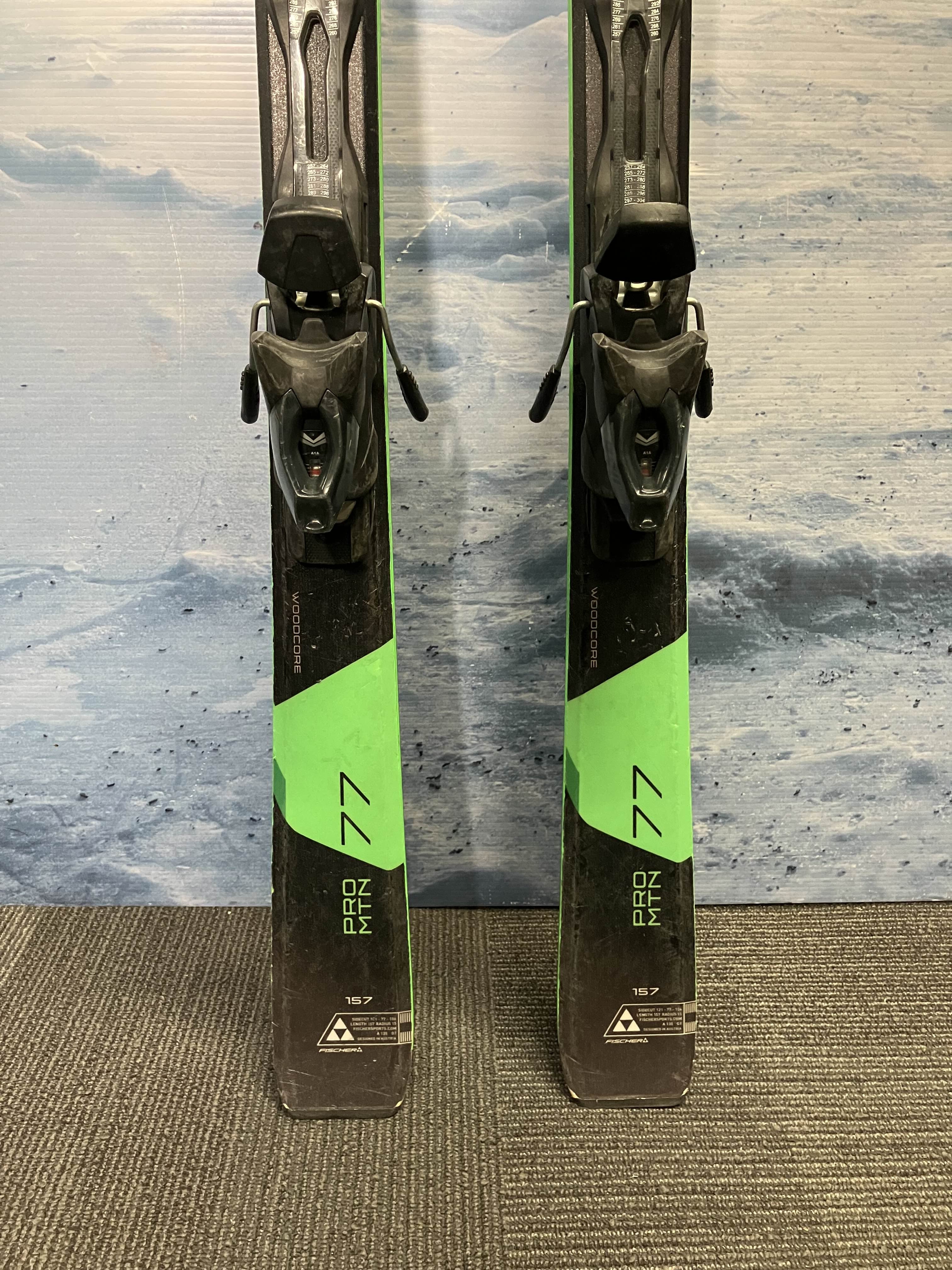 Used Fischer Pro MTN 77 Ski 157cm w/ Fischer 11 RS Bindings