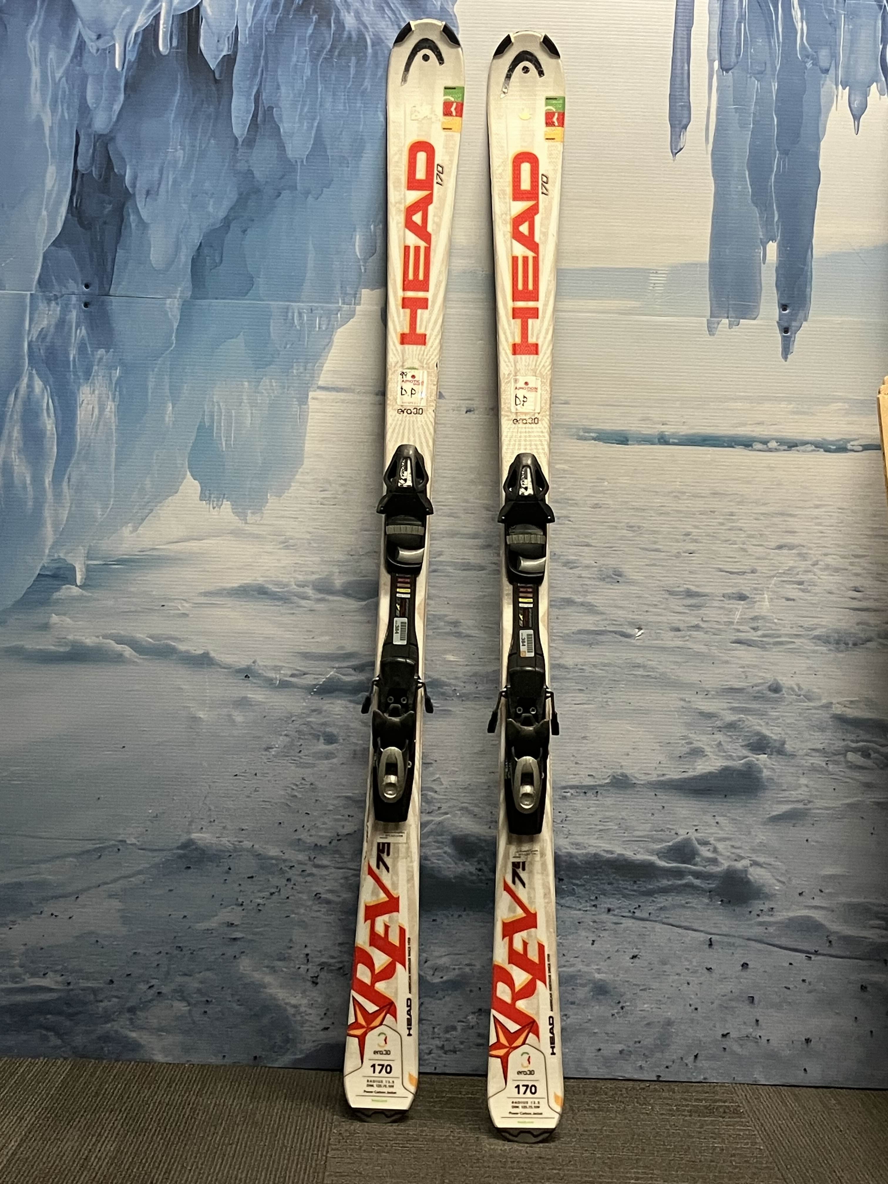 Used Head Rev 75 170 Cm Skis w/ Tyrolia Sp100 Binding