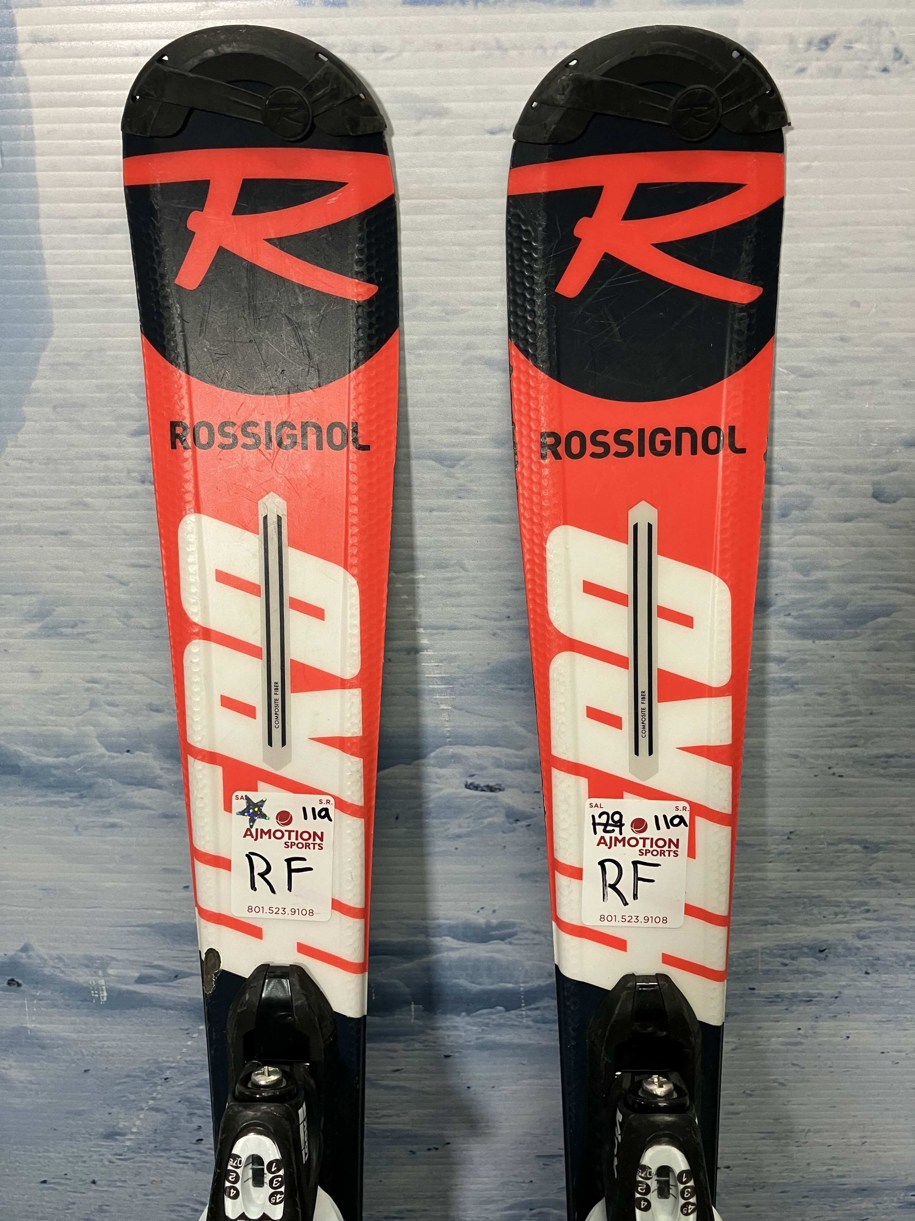 Used Rossignol Herd Junior 67 MM - 110 CM w/ Look KidX 4.5 Bindings