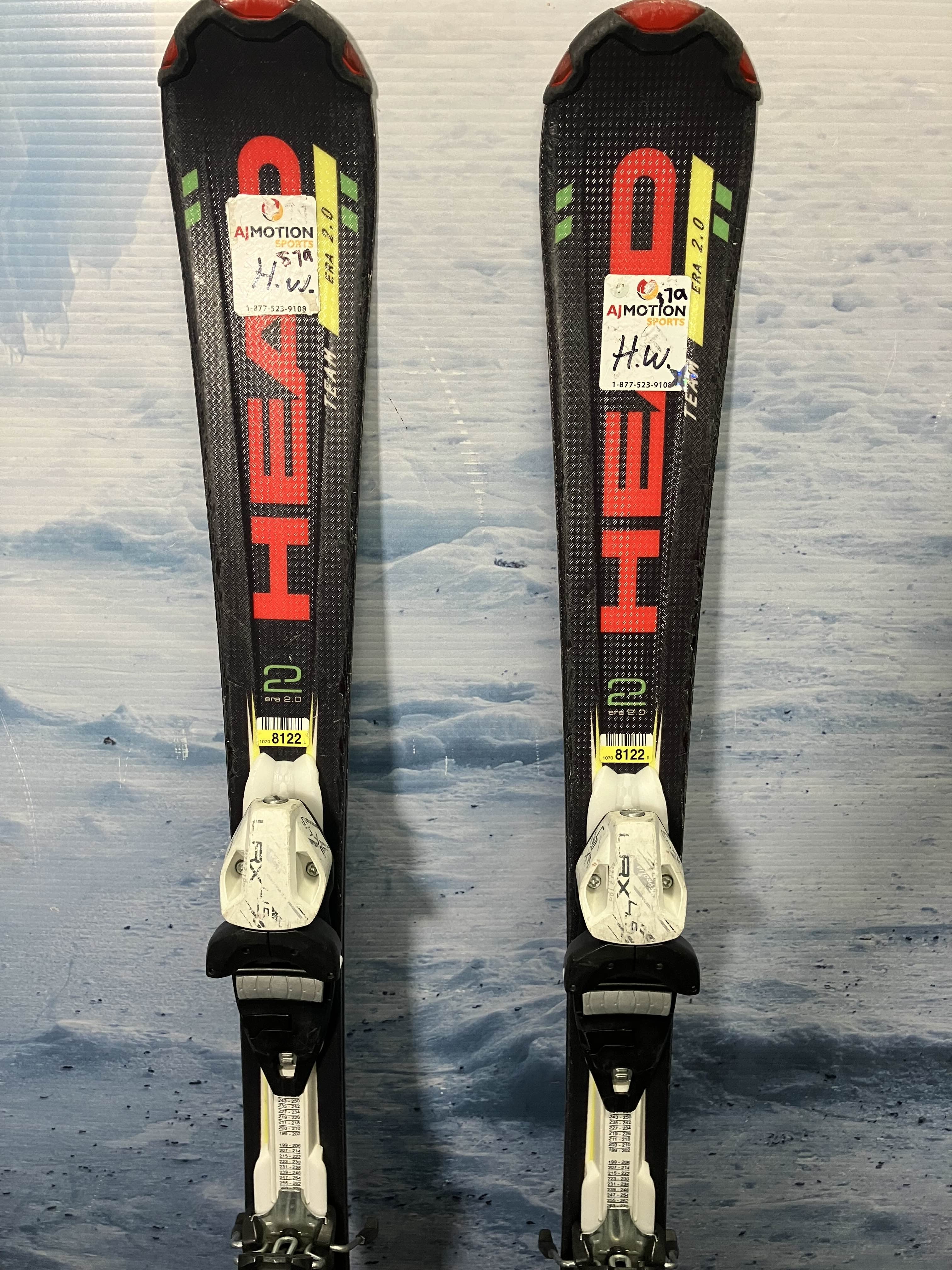 Used Head Supershape Team w/ Tyrolia 4.5 Demo Bindings - 107 CM 66 MM