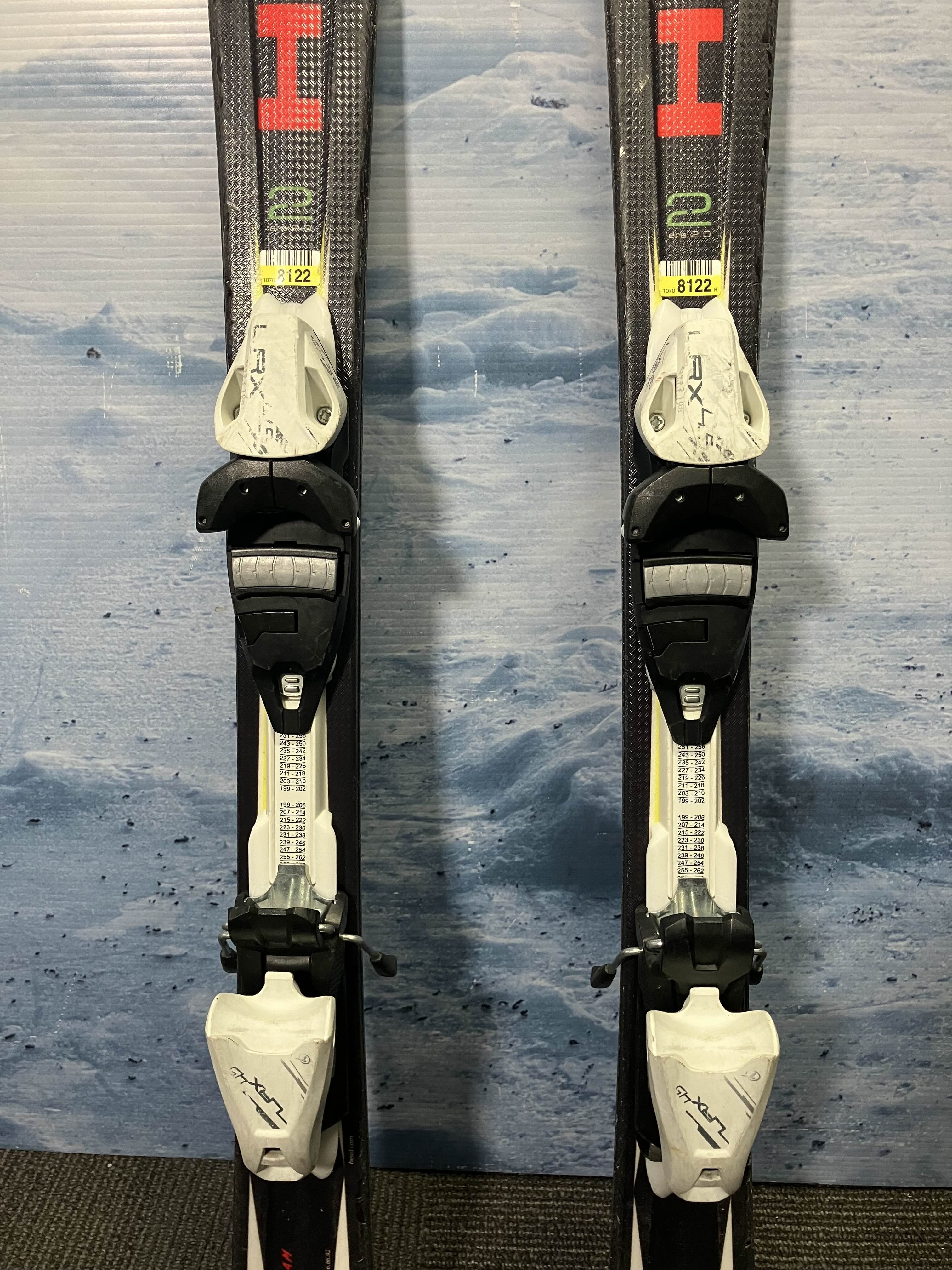 Used Head Supershape Team w/ Tyrolia 4.5 Demo Bindings - 107 CM 66 MM