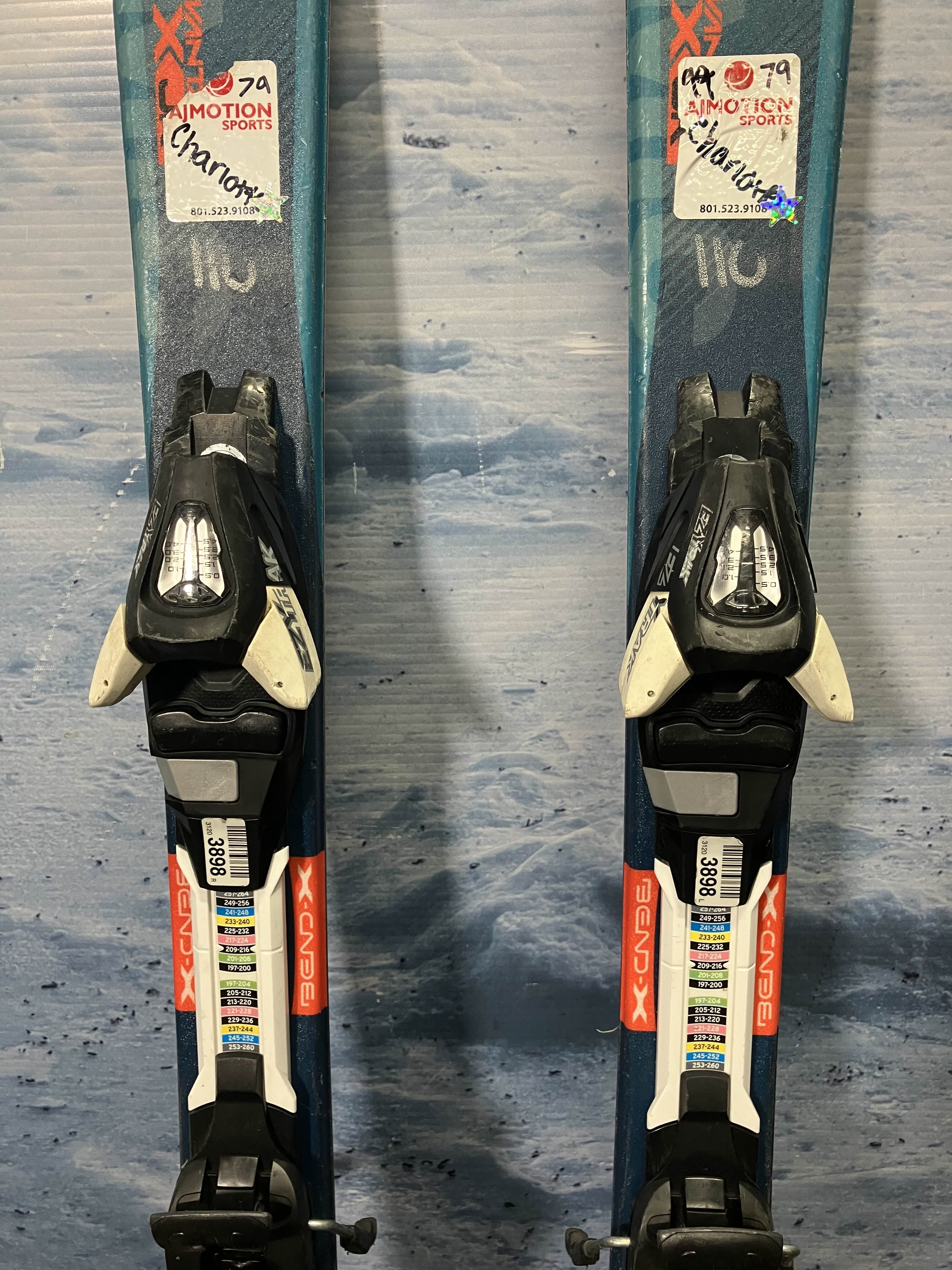Used Atomic Vantage Bend X Jr Ski 110cm w/ Ezy Trak 4.5 Bindings