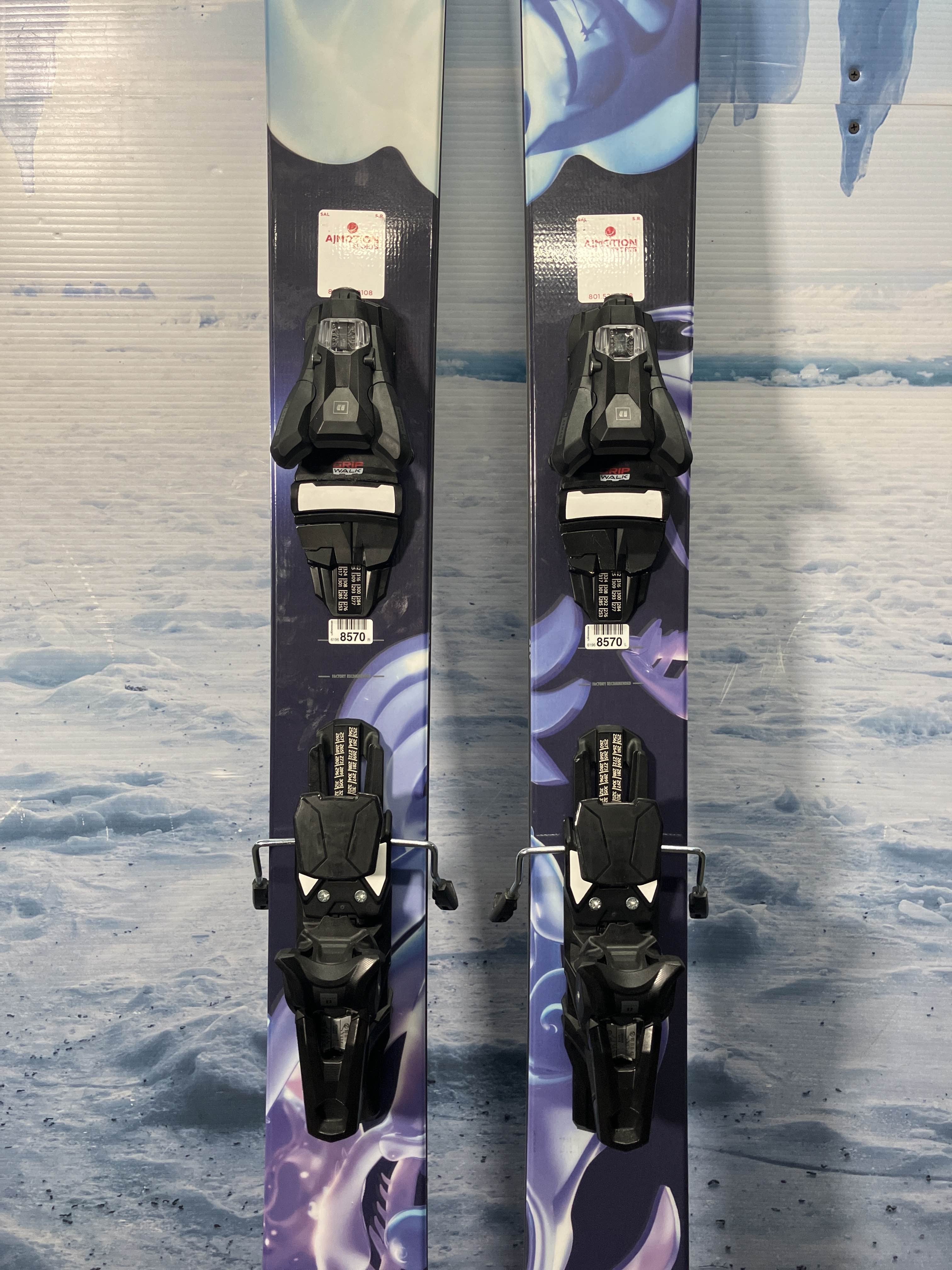 Lightly Used Armada Arv 112 185cm Skis w/ Armada Bindings