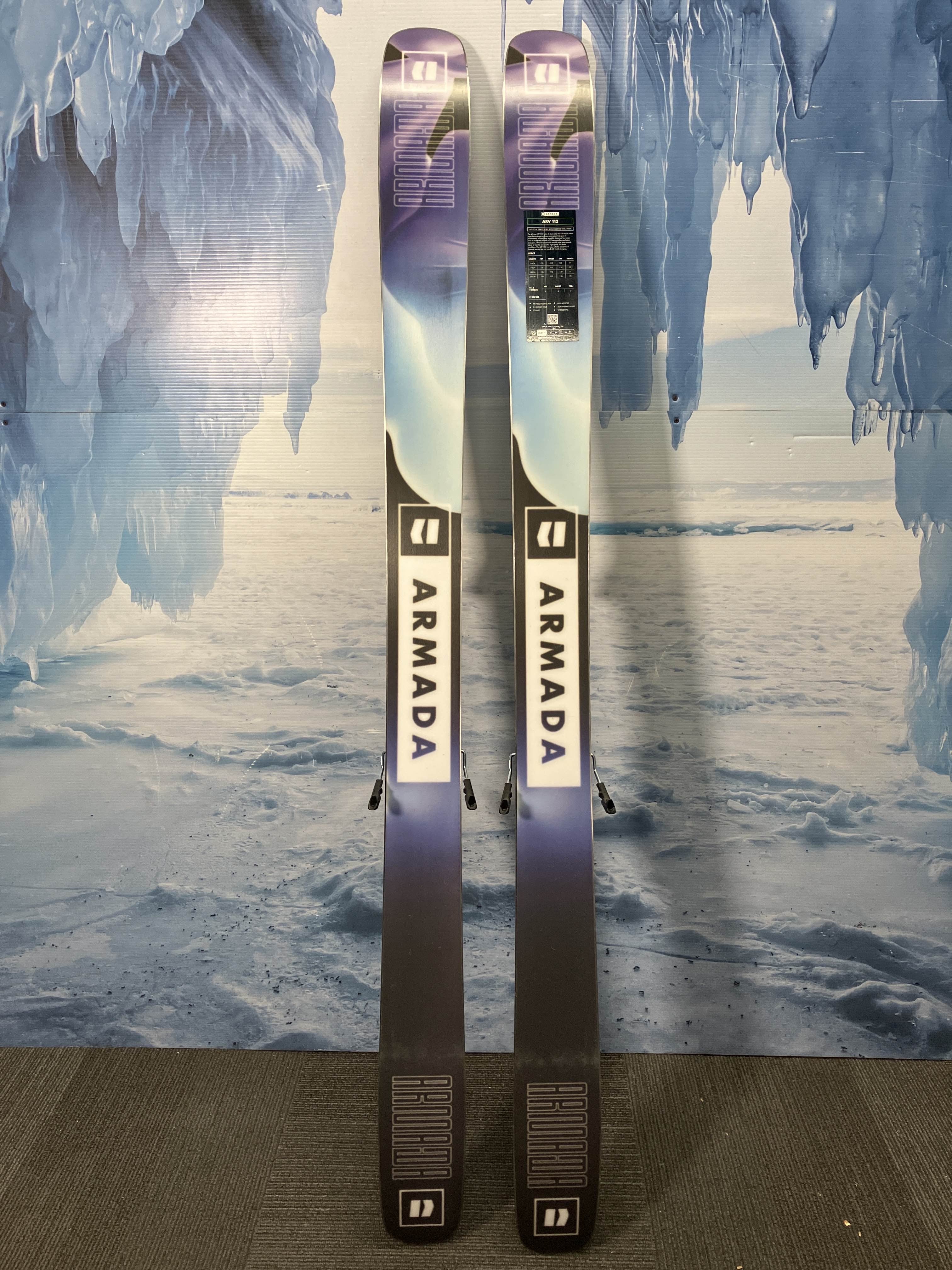 Lightly Used Armada Arv 112 185cm Skis w/ Armada Bindings