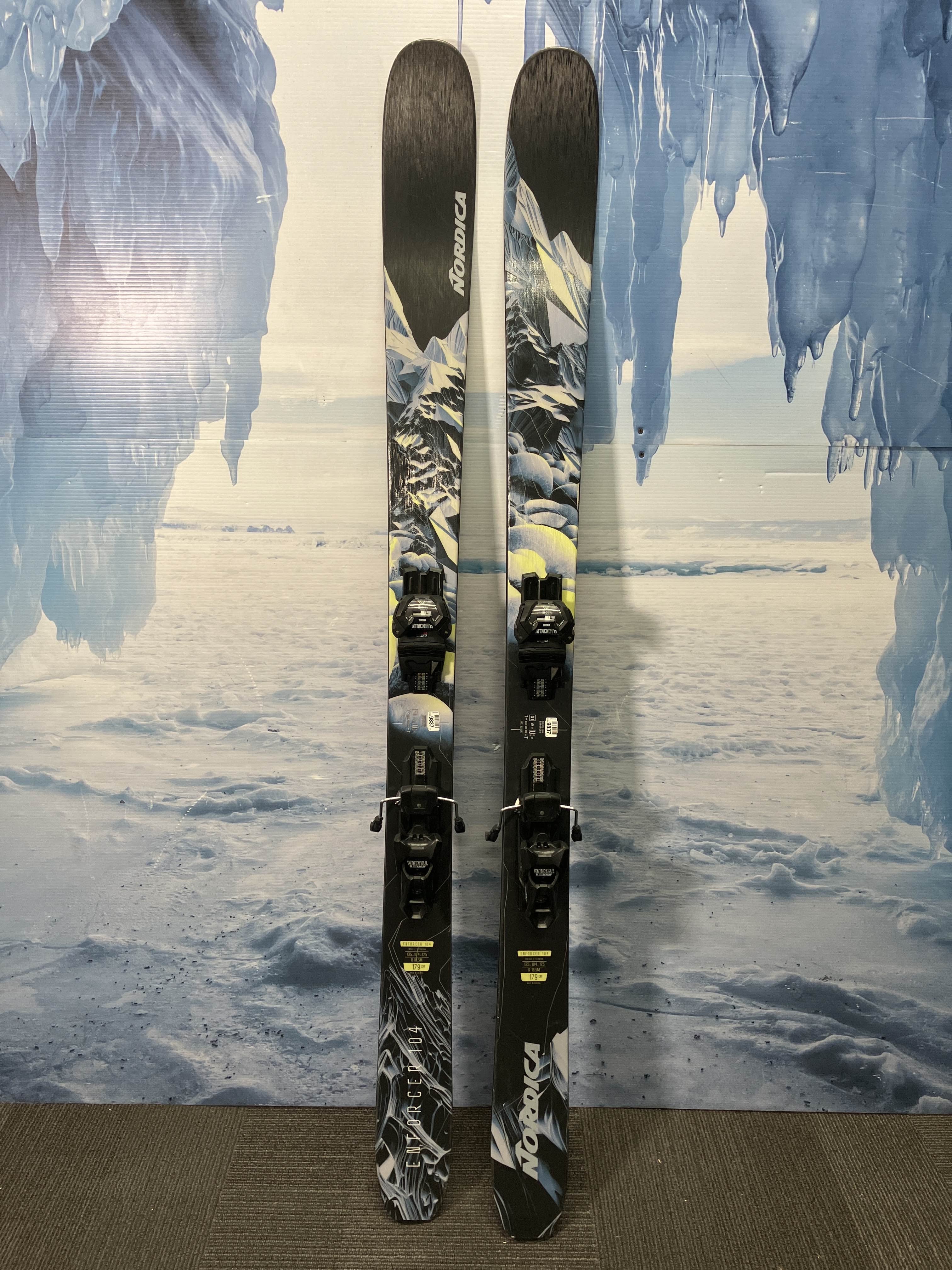 Lightly used 2025 Nordica Enforcer 104 ski - 179cm w/ Tyrolia Attack LYT 13 GW binding