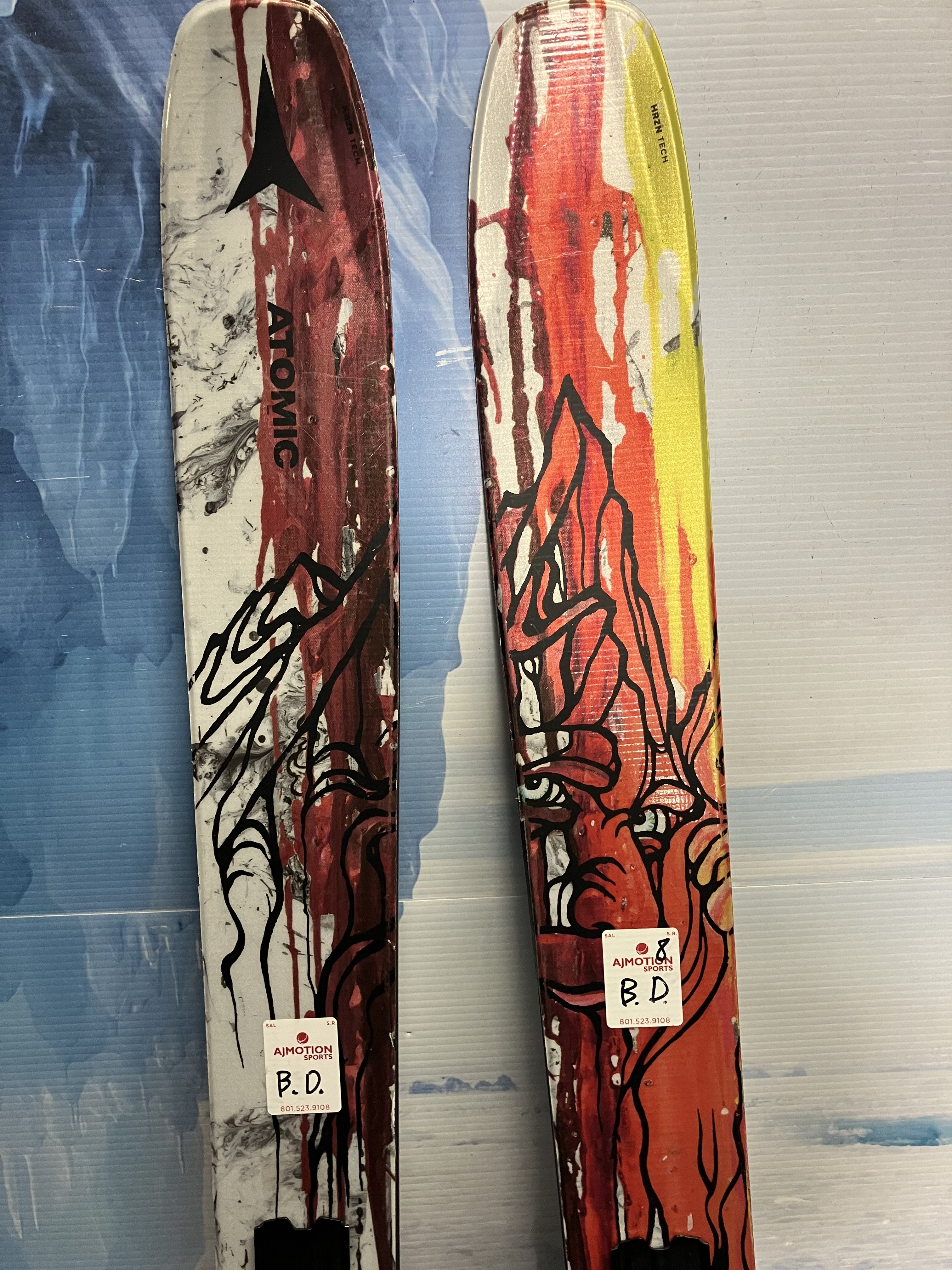 Used 2024 Atomic Bent Chetler 110 180cm Ski w/ atomic strive 13 Demo Binding