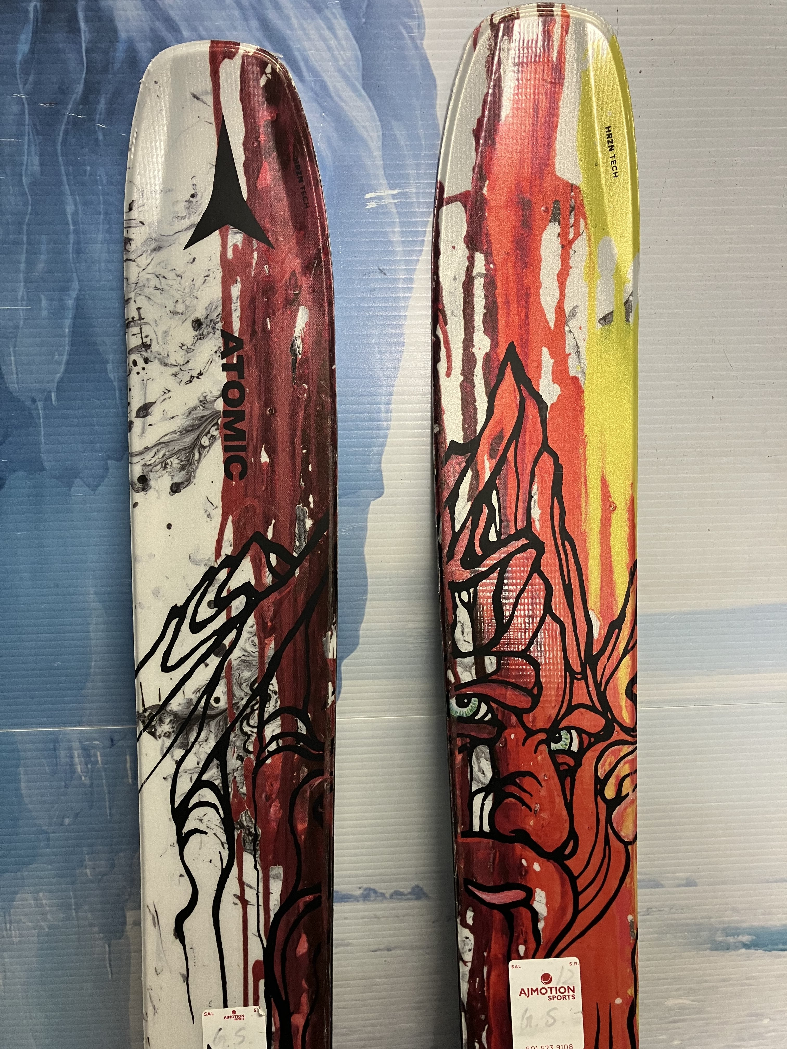 Used 2024 Atomic Bent Chetler 110 172cm Ski w/ atomic strive 13 Demo Binding