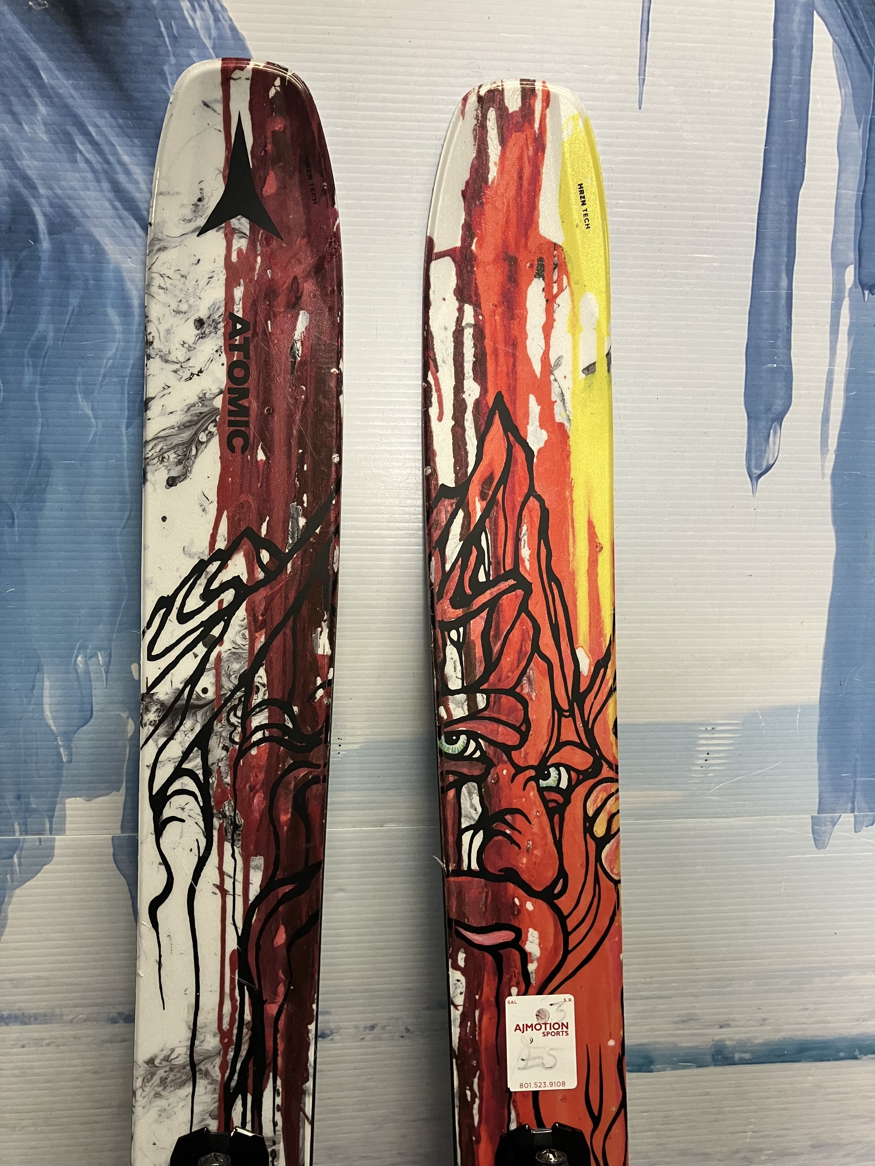 Used 2024 Atomic Bent Chetler 110 180cm Ski w/ atomic strive 13 Demo Binding