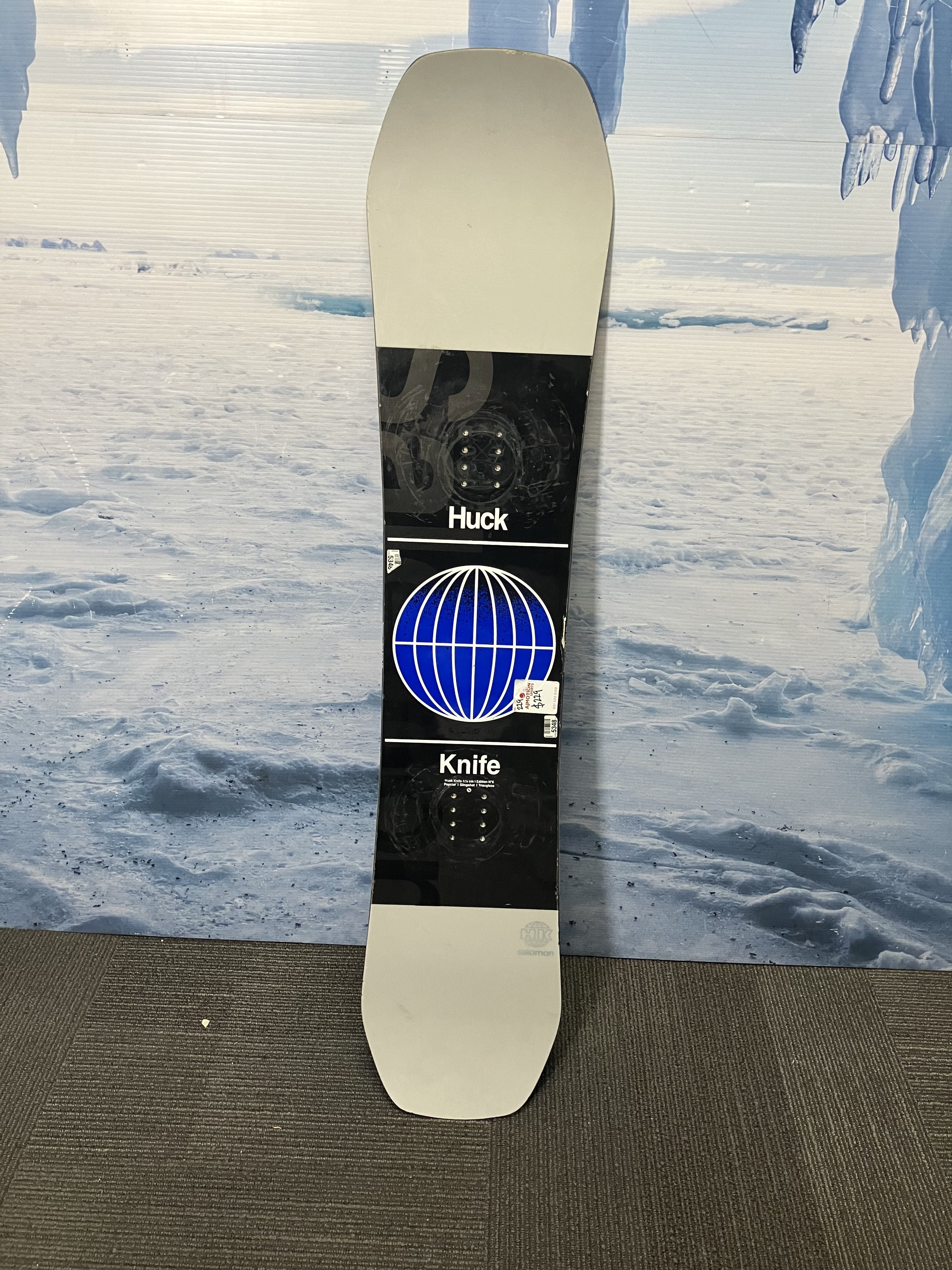 Used 2021 Salomon Huck Knife 135cm Snowboard