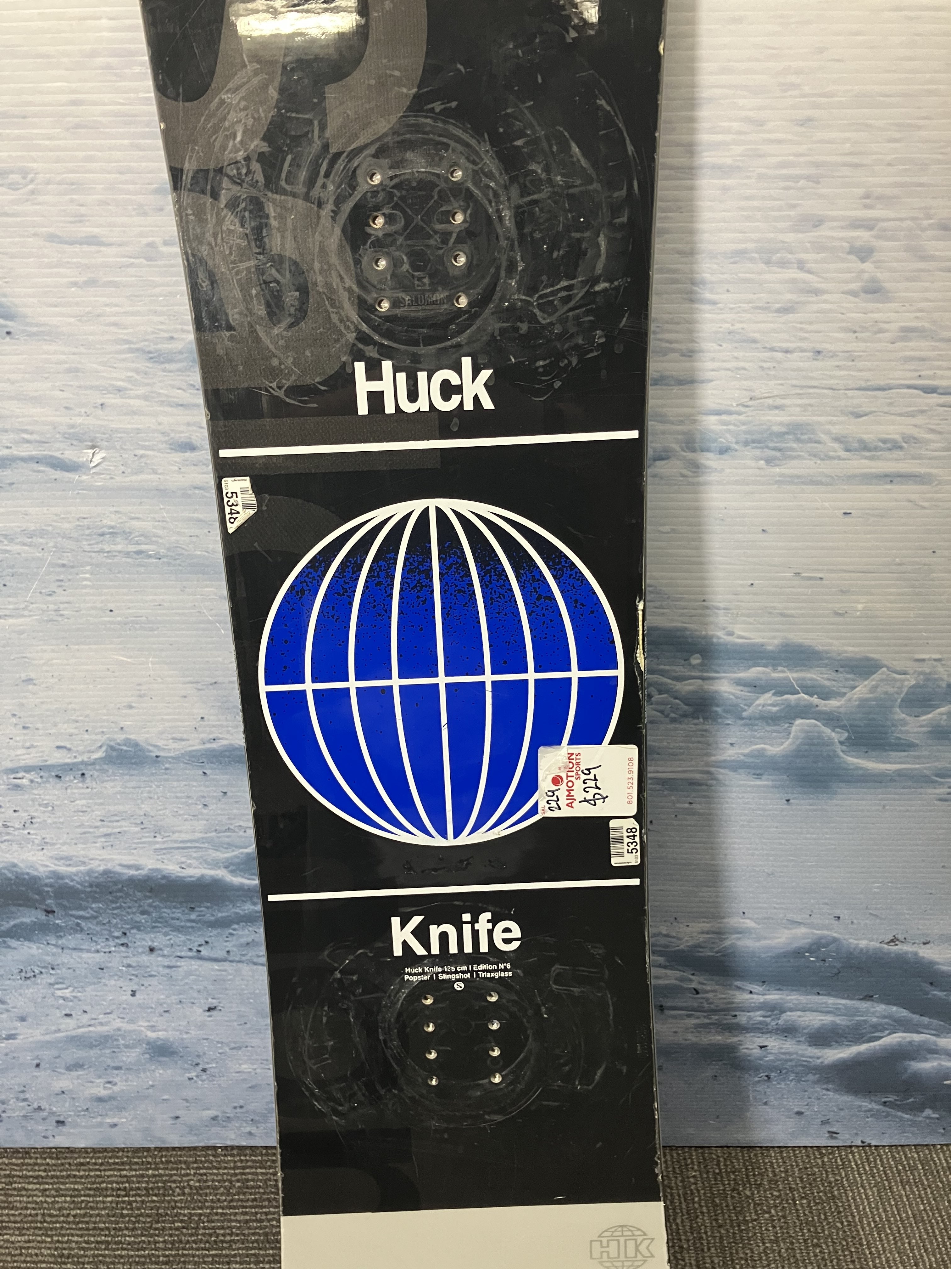 Used 2021 Salomon Huck Knife 135cm Snowboard
