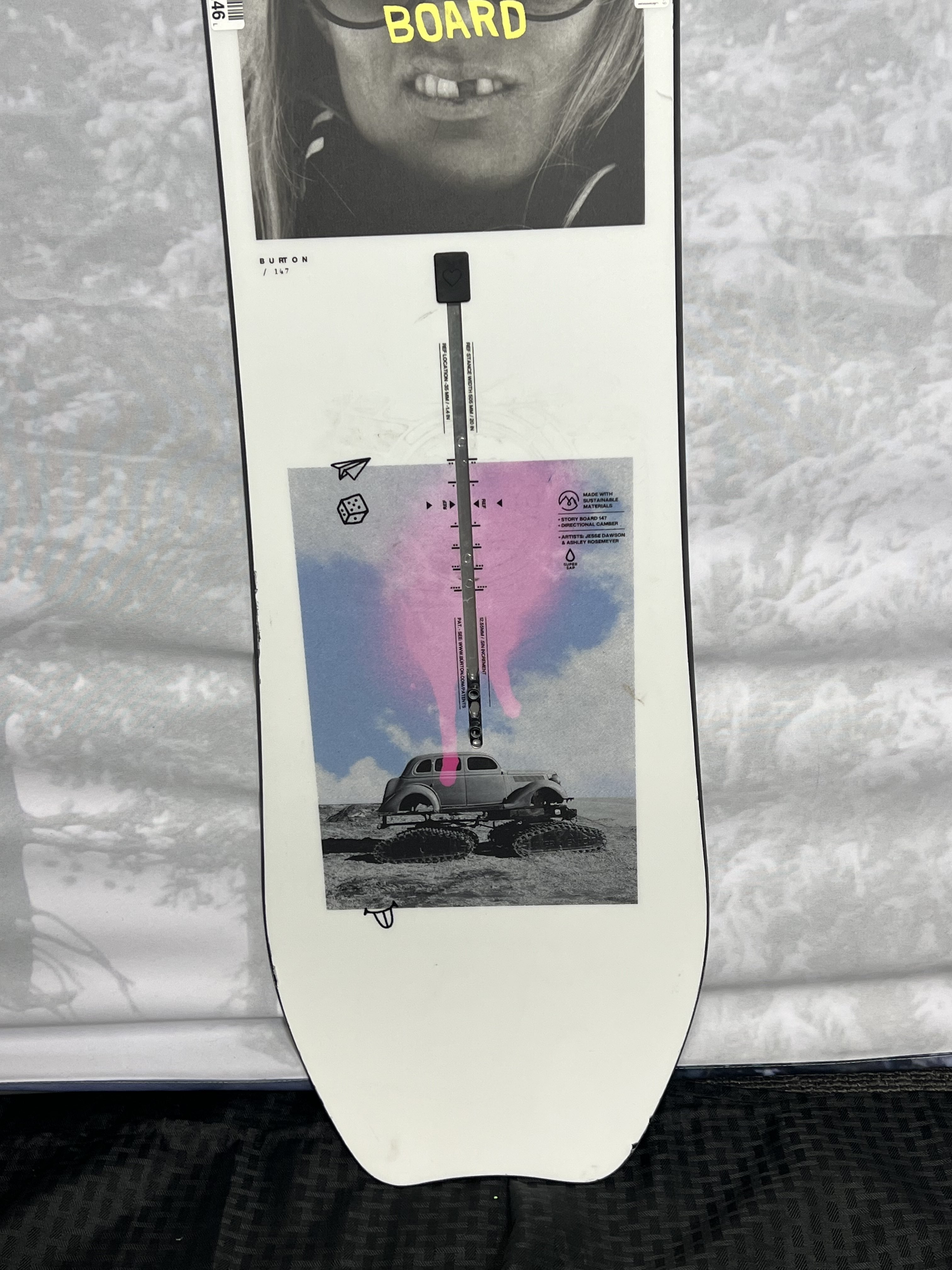 Lightly Used Burton Story 2025 147 CM Snowboard