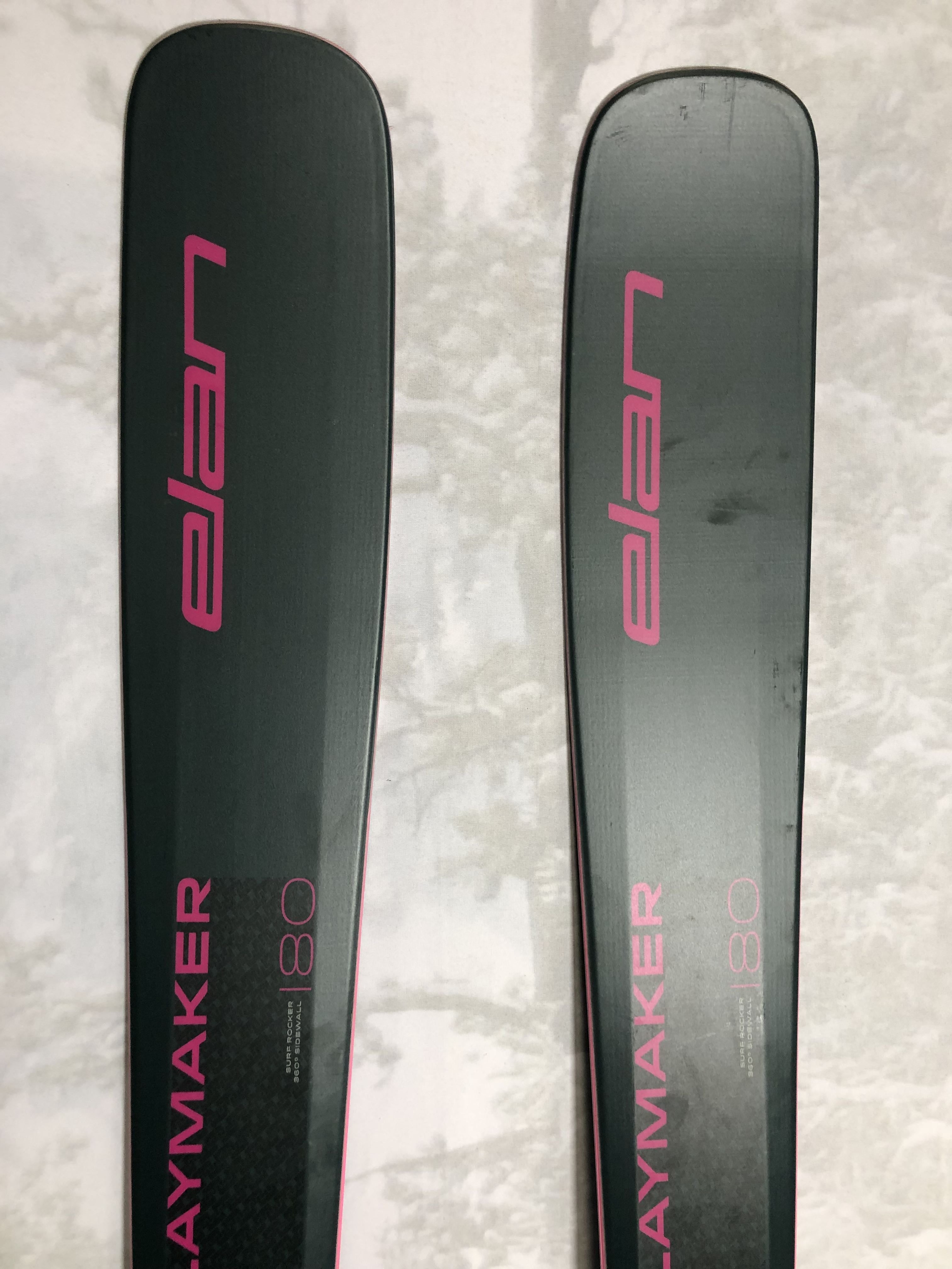 New 2025 Elan Playmaker 91 ski- 180cm w/ Salomon Strive 13 adjustable GW binding