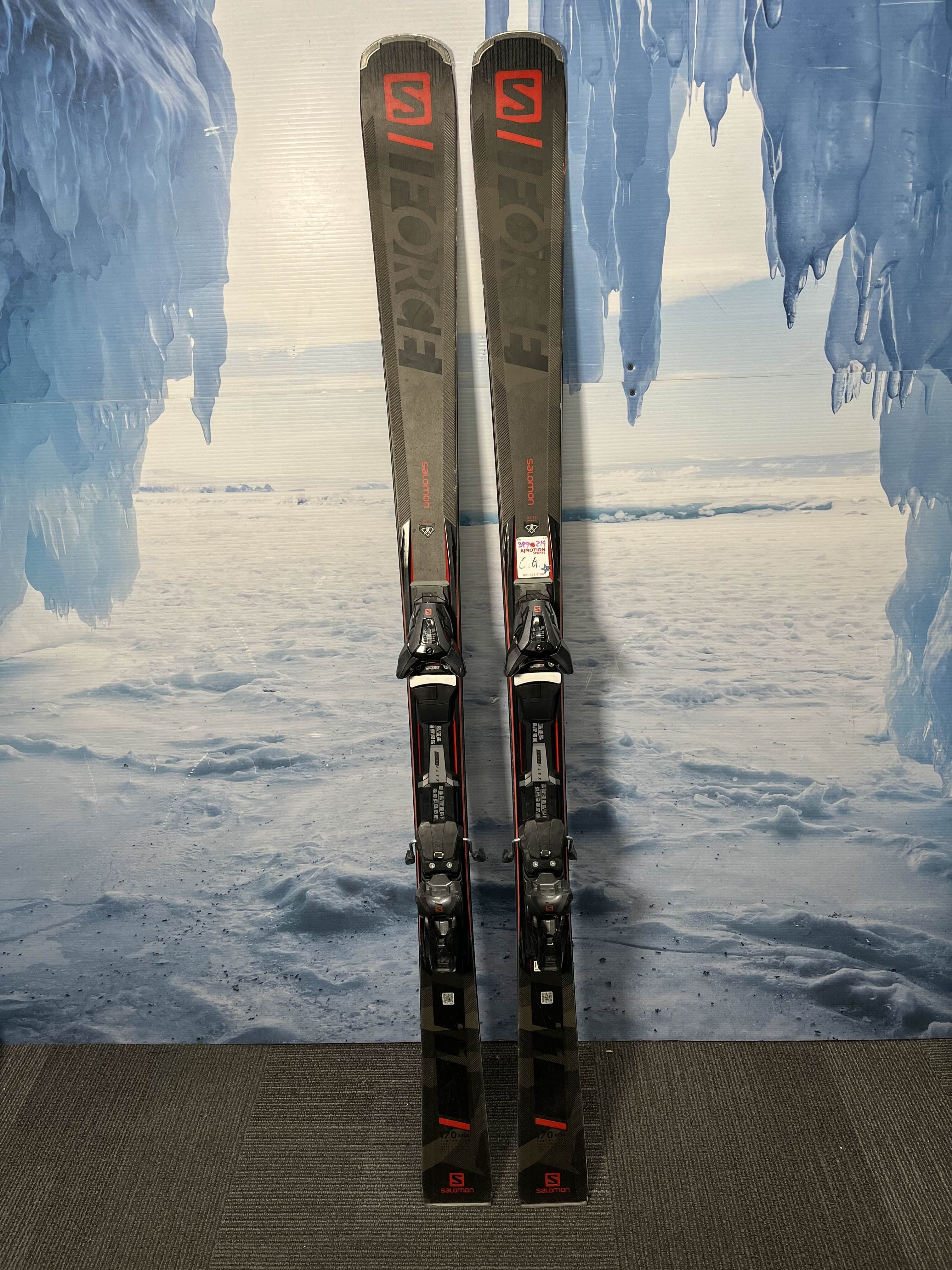 Used Salomon S Force 170cm w/ Salomon Z 12 Demo bindings