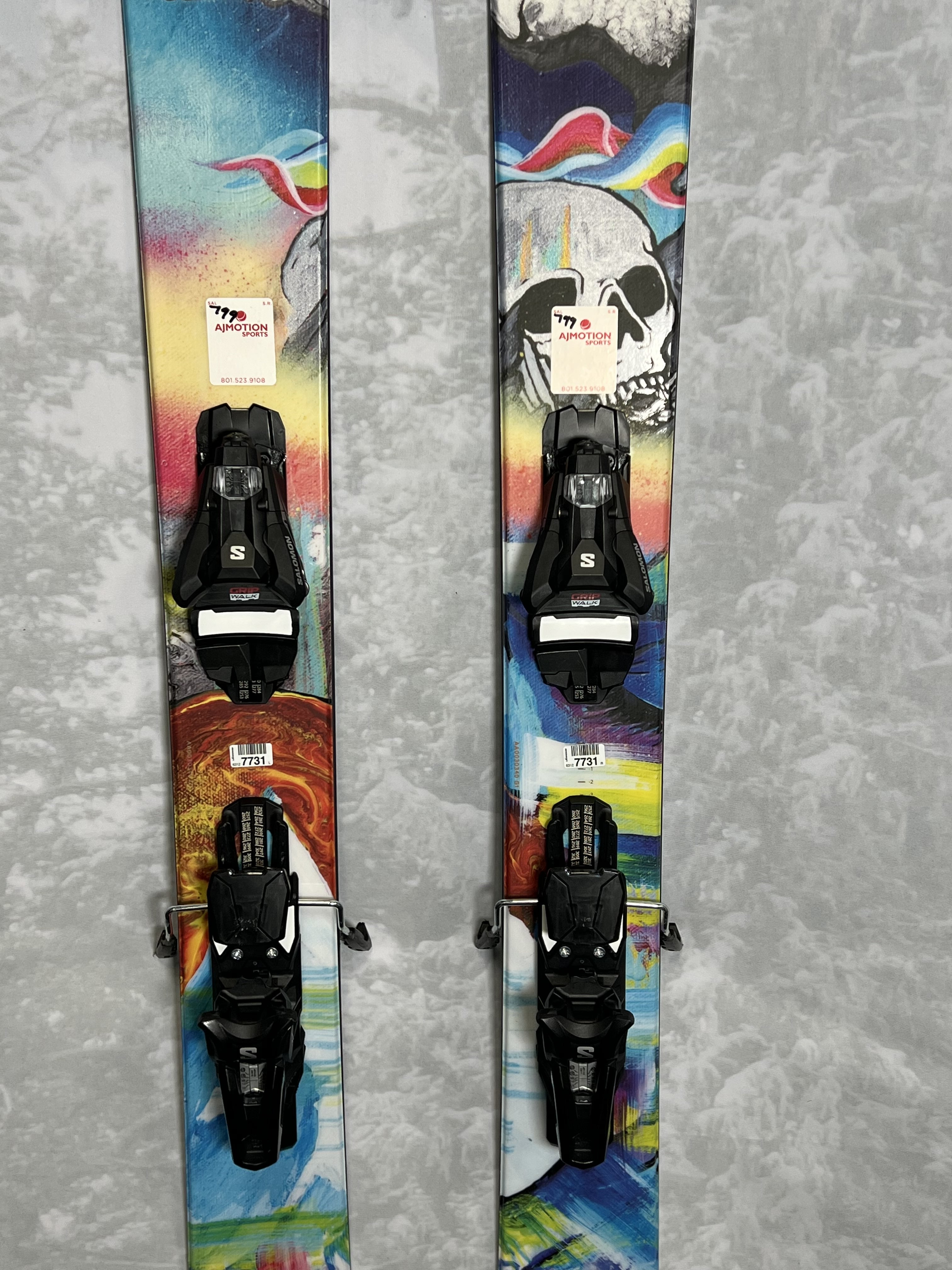 Very Lightly Used Atomic Bent Chetler Skis 120 184 cm w/ Salomon Strive 13 GW Demo Bindings