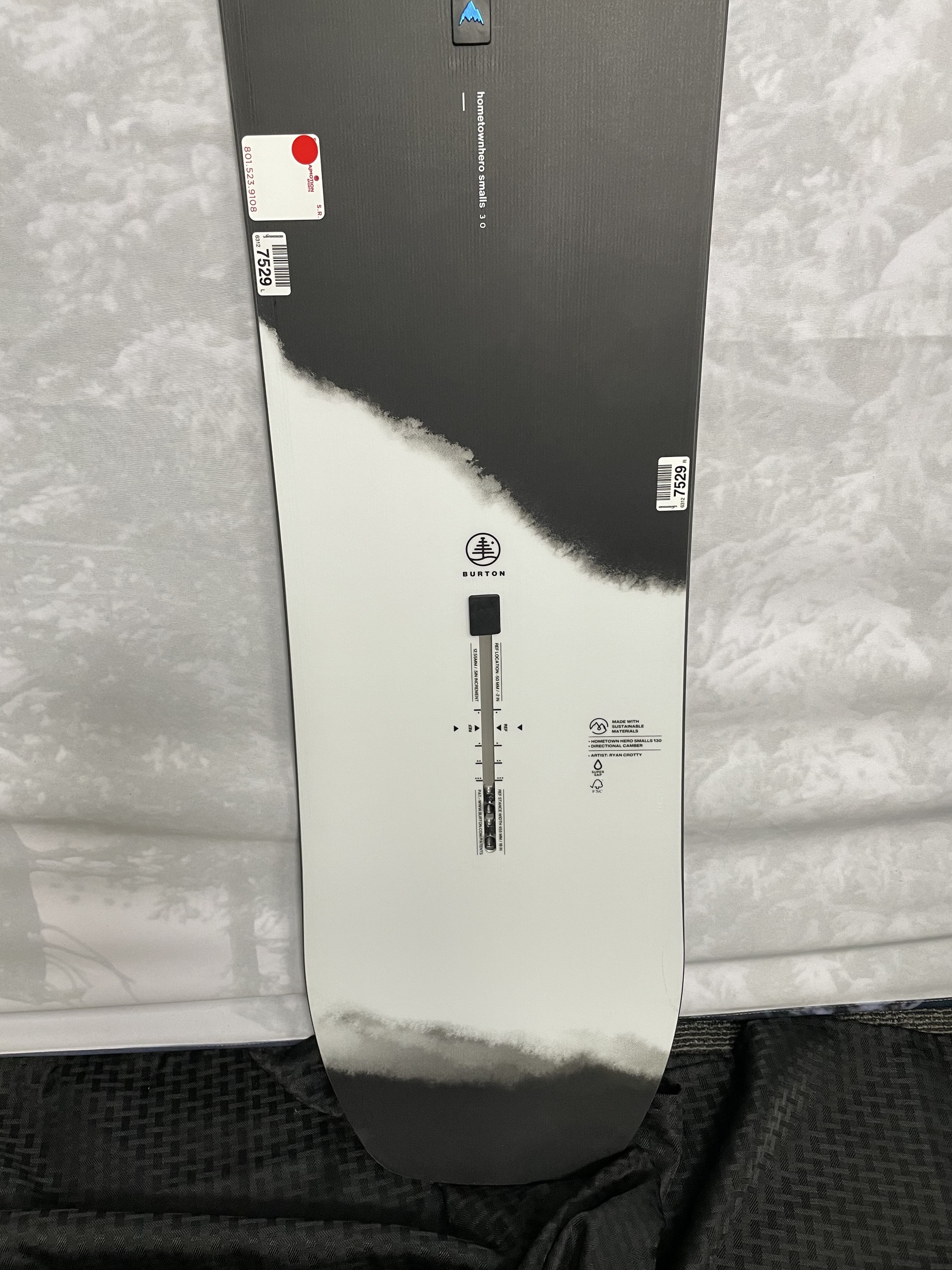 New 2025 Burton Kid's Hometown Hero 130cm Snowboard