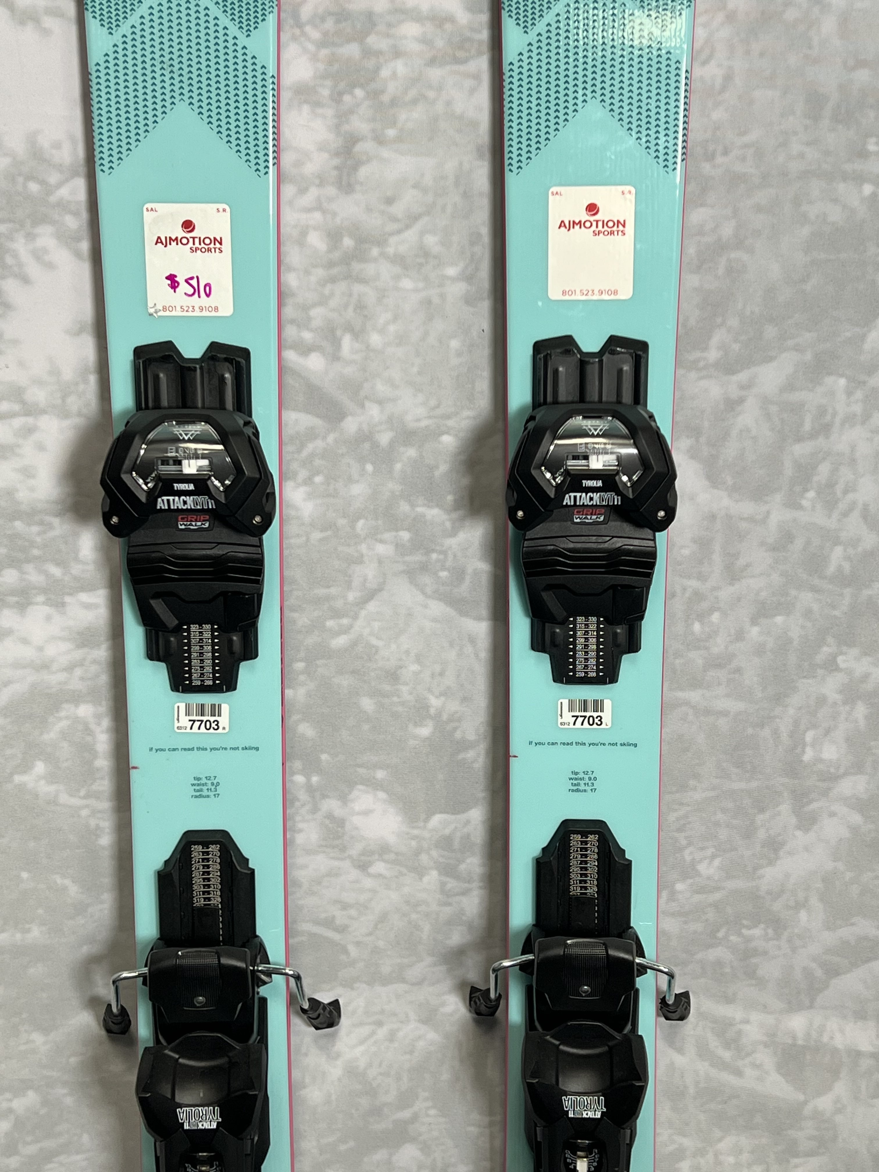 New Black Crows Captis Birdie Women's Skis 90 166 cm 2025 w/ Tyrolia Attack LYT 11 Demo Bindings