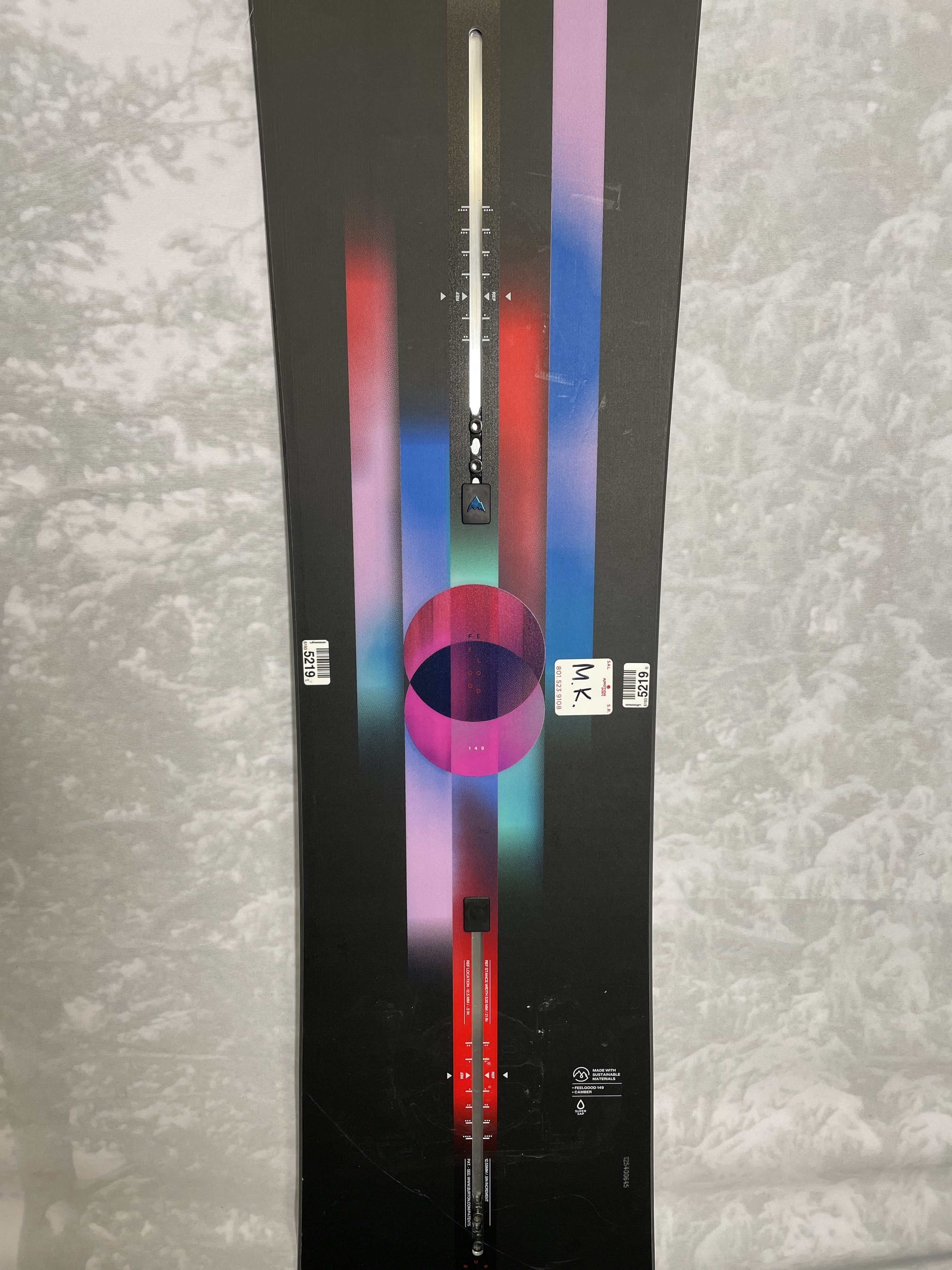 Lightly Used 2025 Burton Feel Good 149cm Snowboard