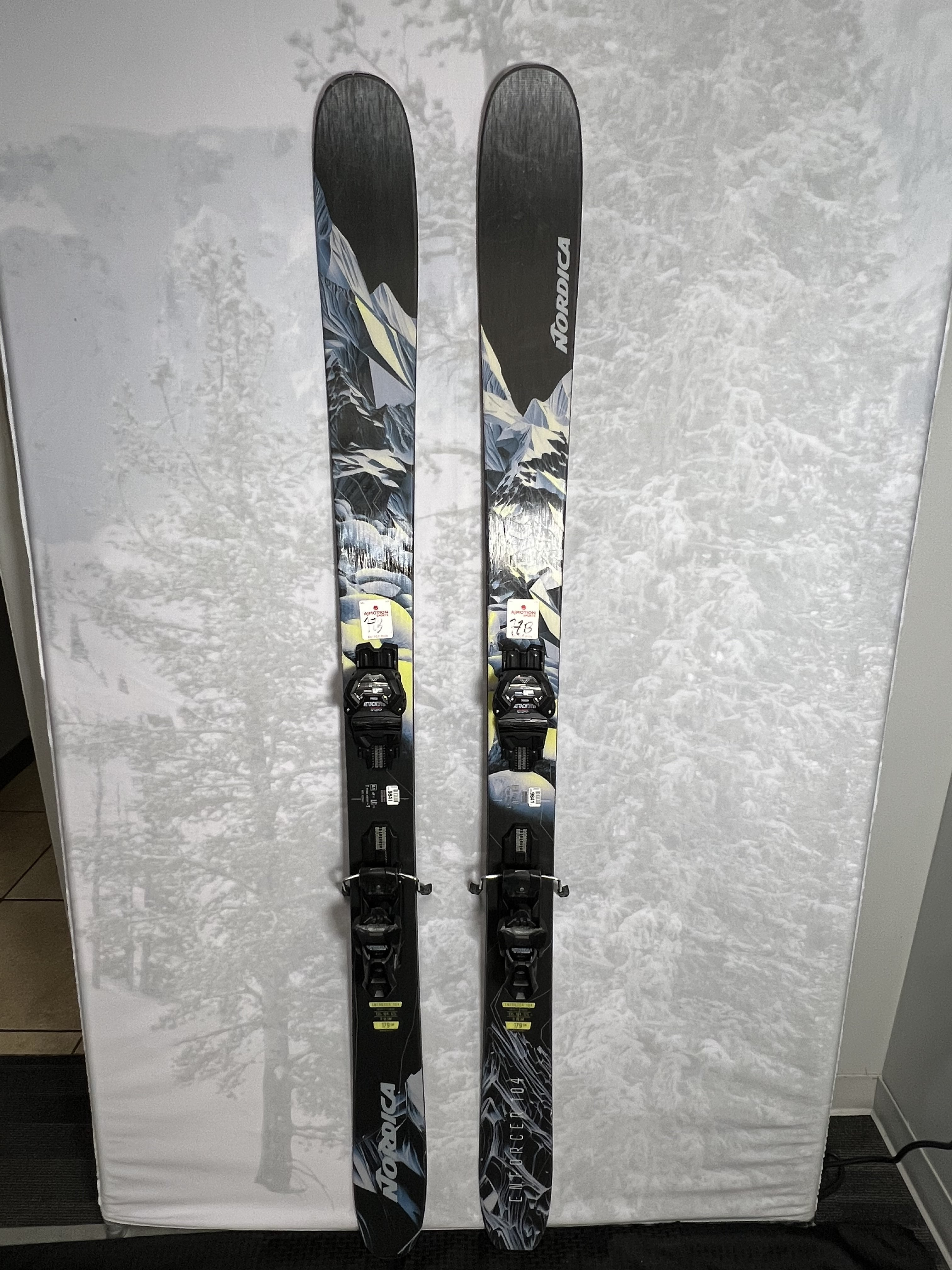 Lightly Used Nordica Enforcer 104 179cm Skis 2025 w/Tyrolia Attack LYT 13 Demo Bindings